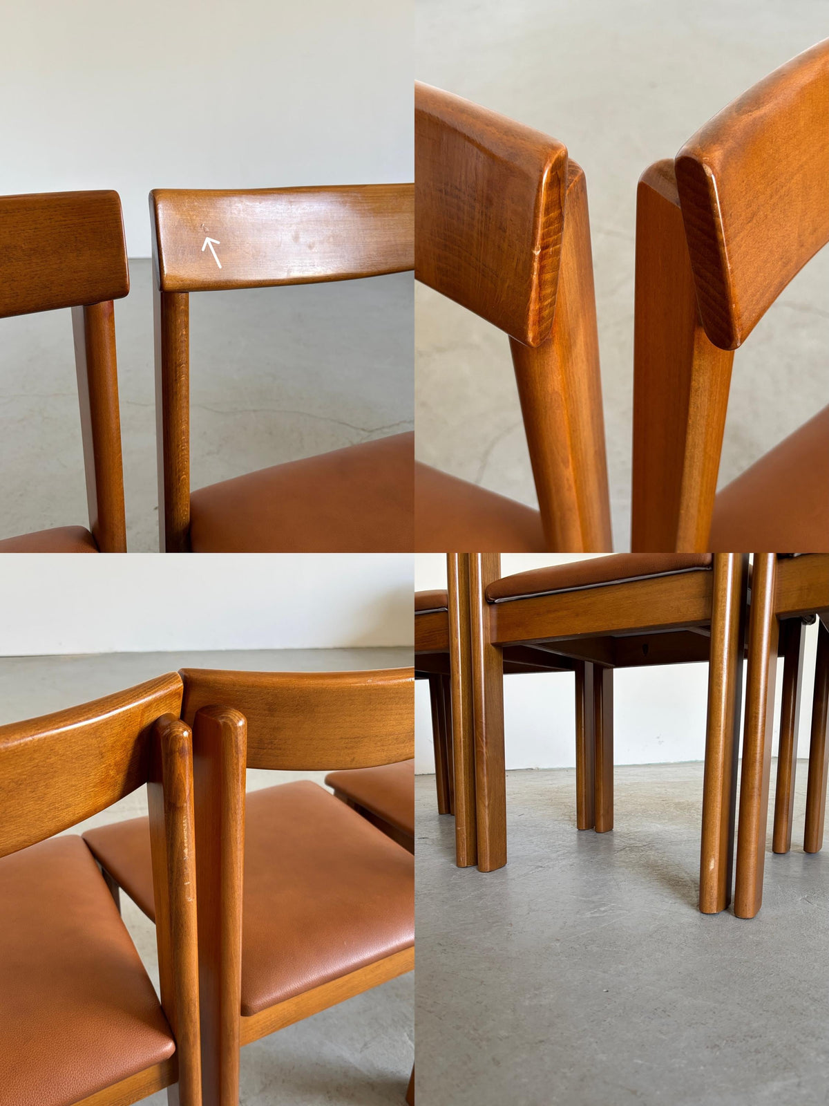 Late Modern Wood Dining Chairs