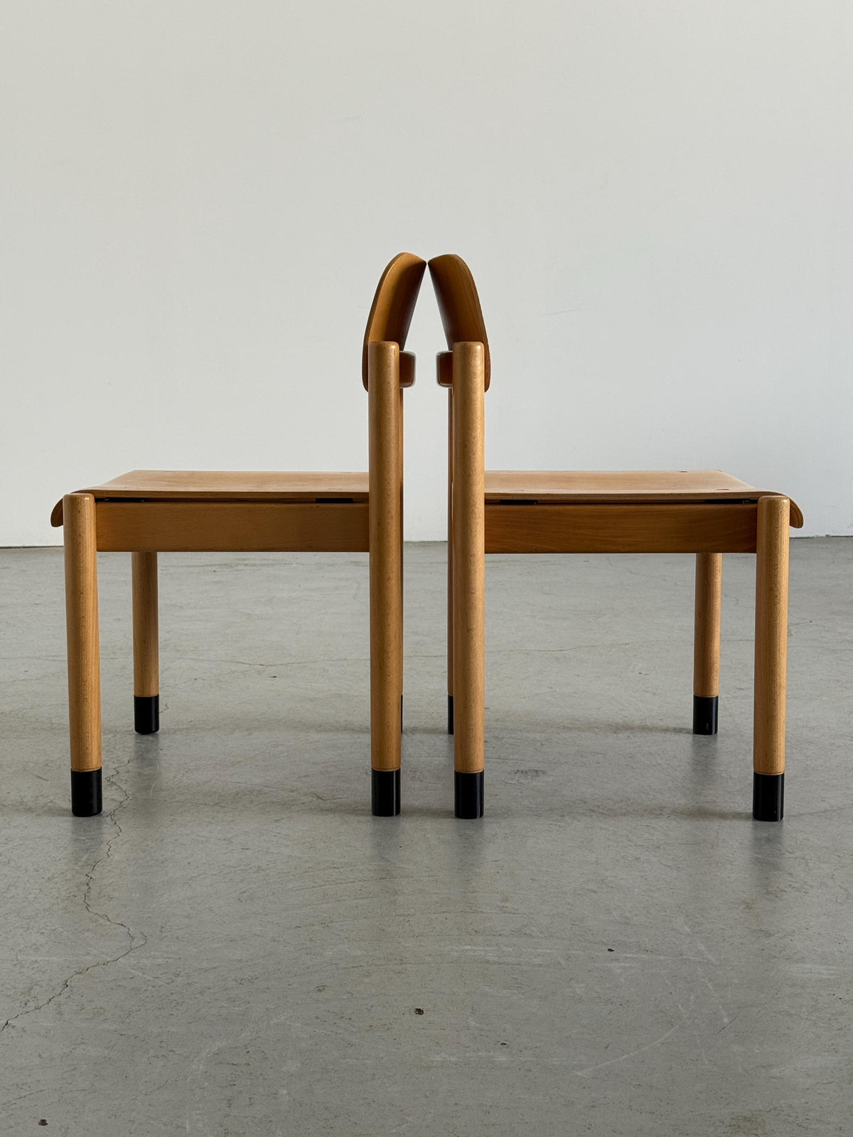 Stackable Beechwood Dining Chairs