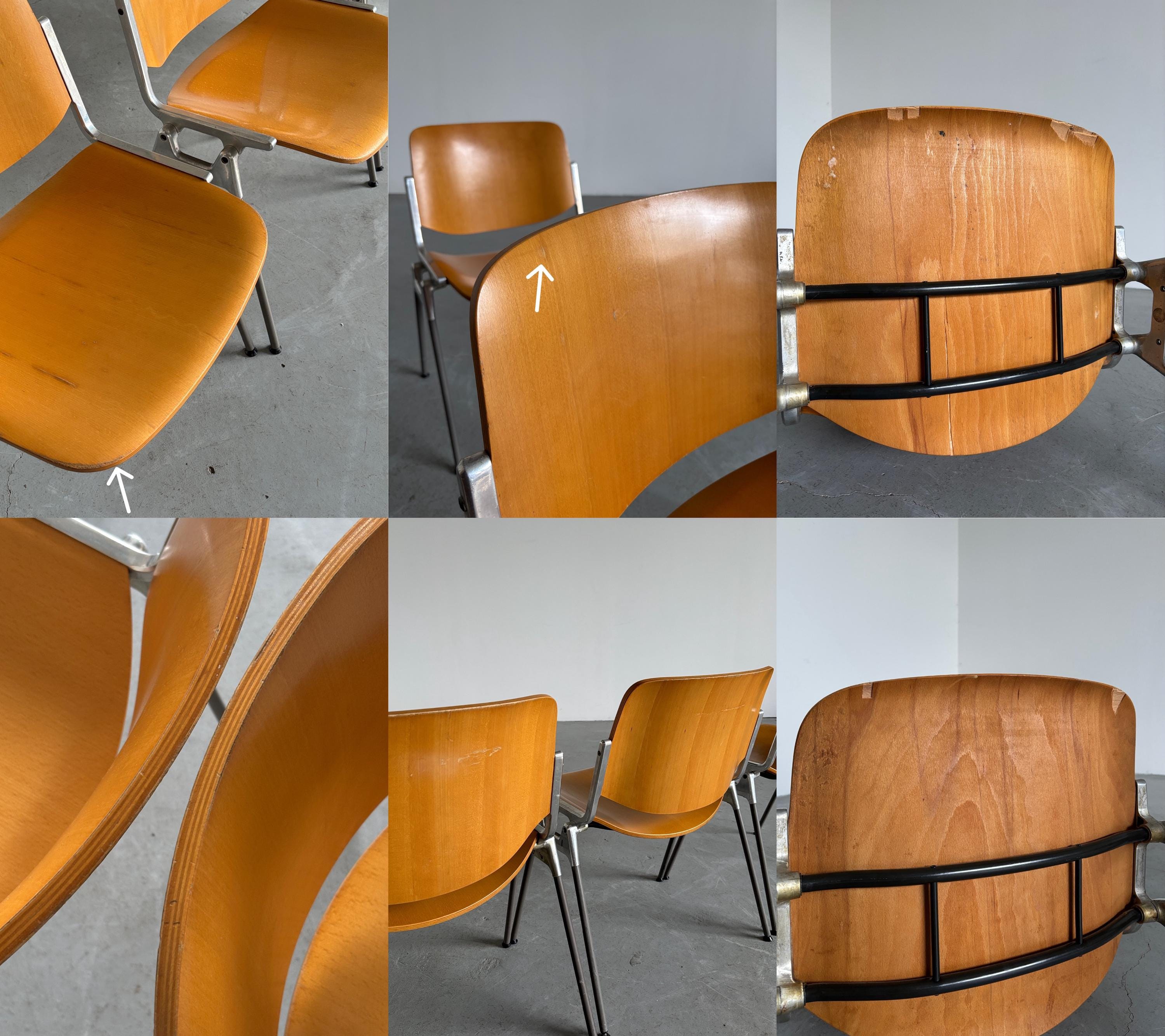 'DSC 106' Chairs by Giancarlo Piretti for Anonima Castelli