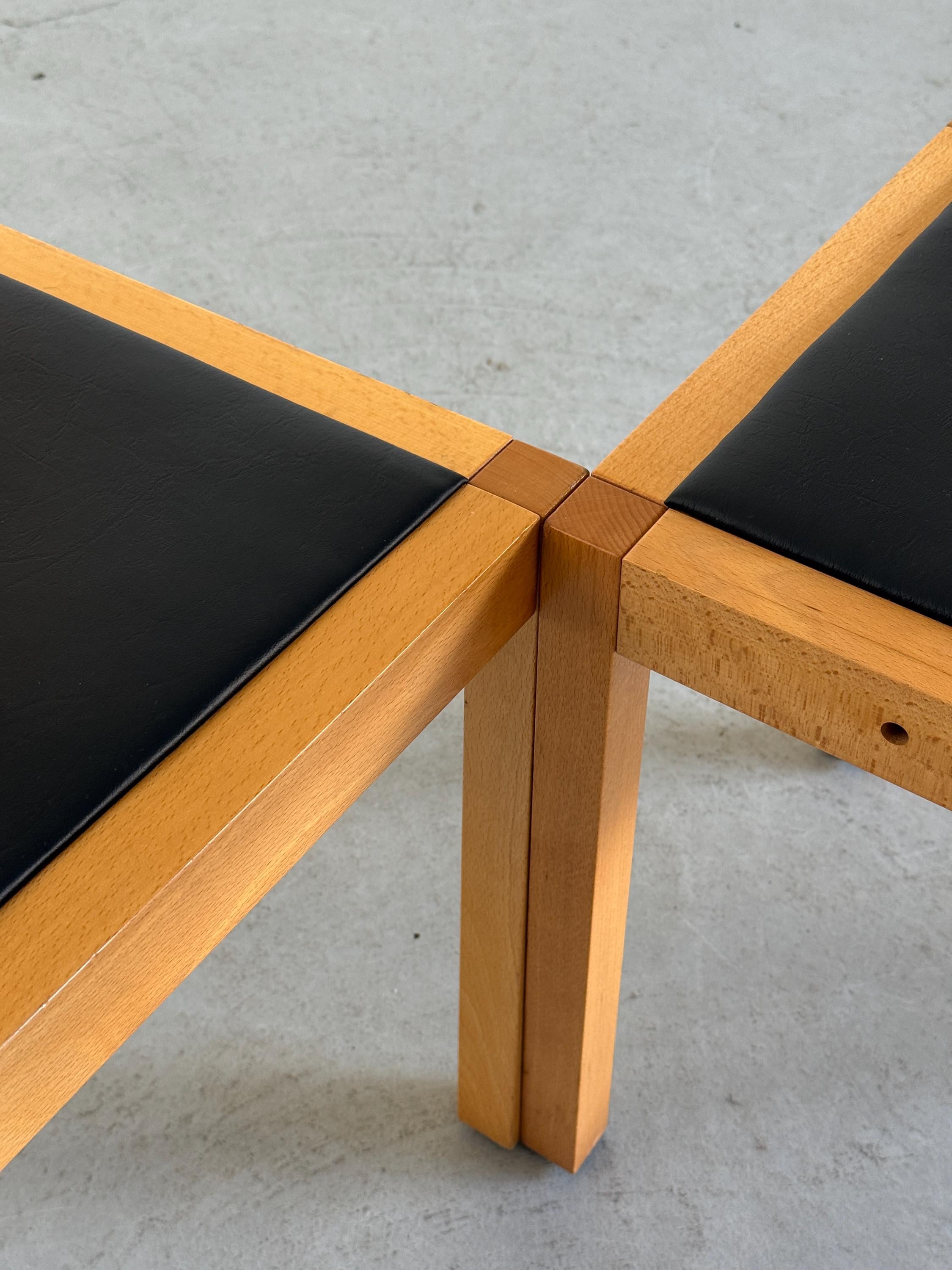 Postmodern Stackable Dining Chairs by Thonet Vienna