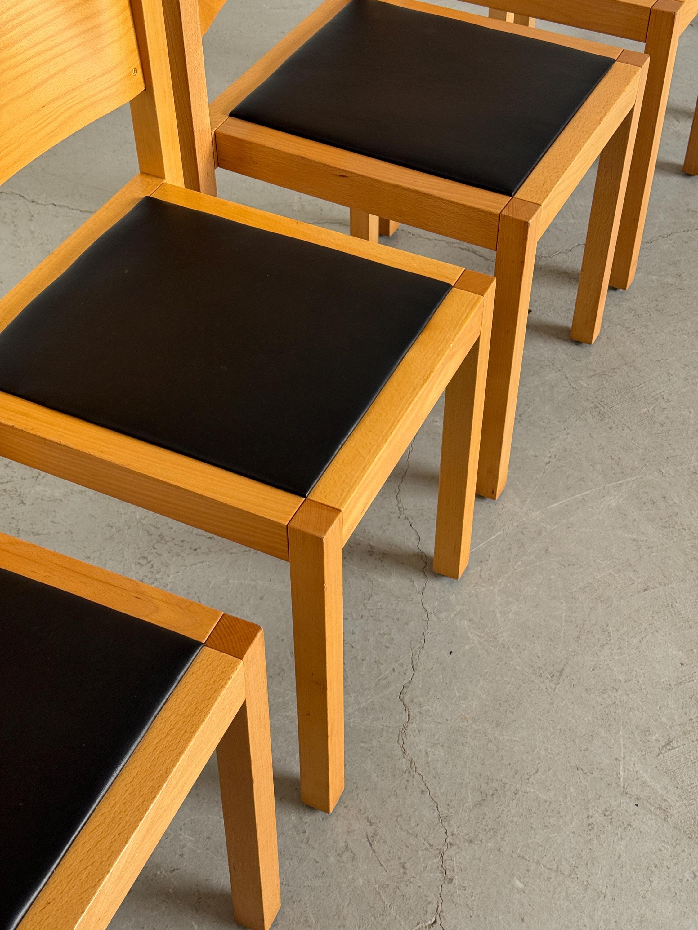 Postmodern Stackable Dining Chairs by Thonet Vienna