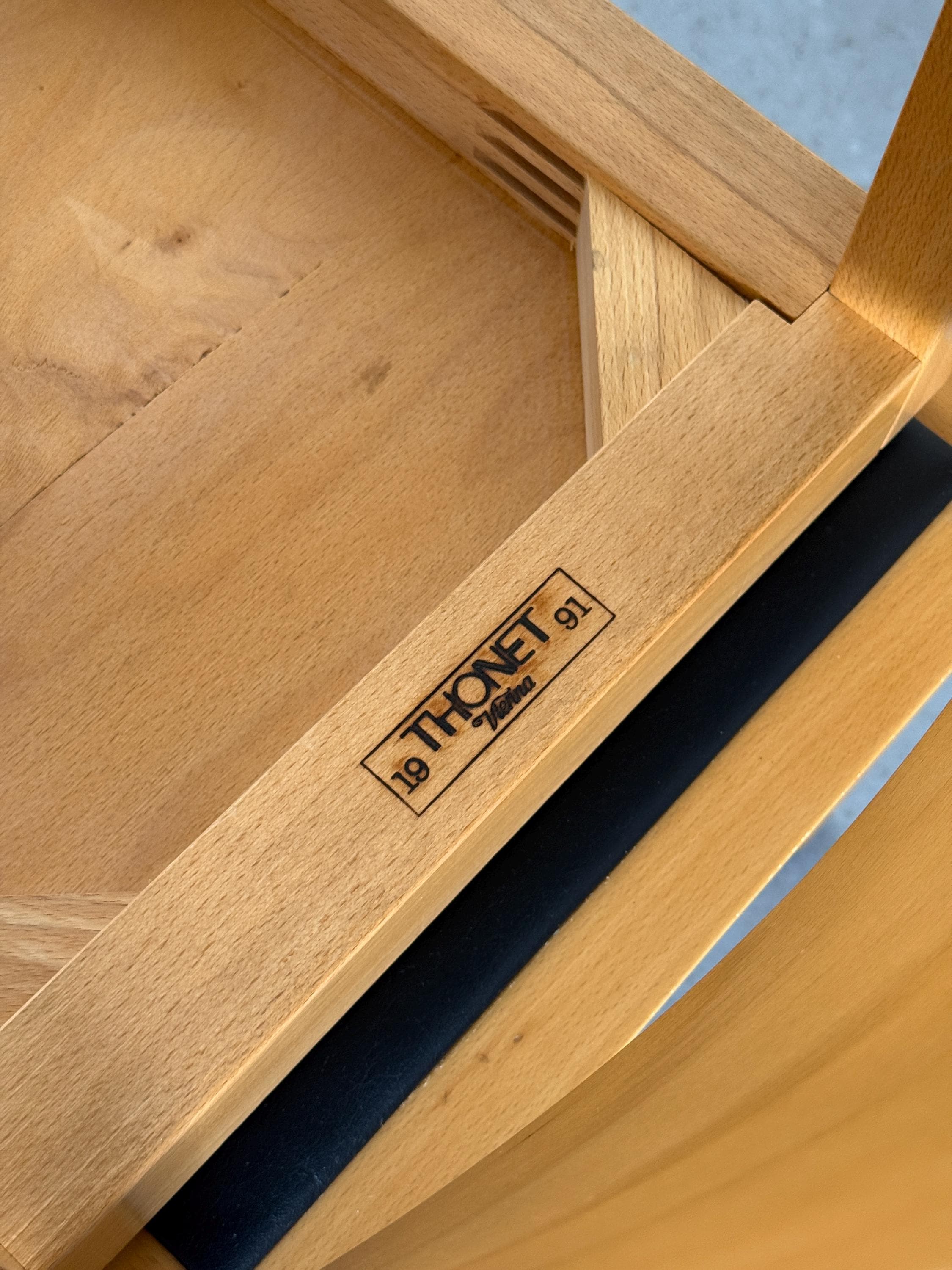 Postmodern Stackable Dining Chairs by Thonet Vienna