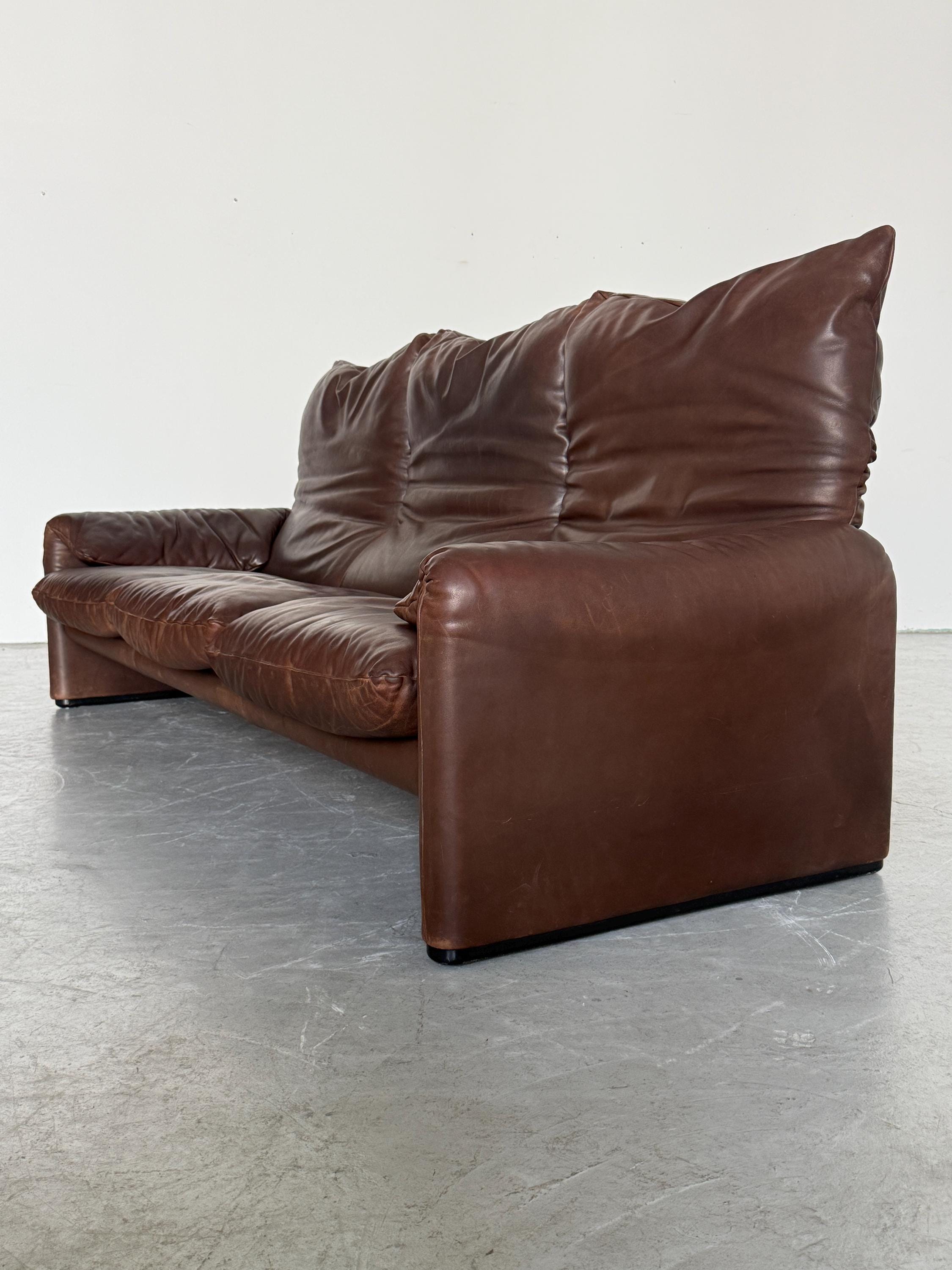 'Maralunga' Three-Seater Sofa by Vico Magistretti for Cassina