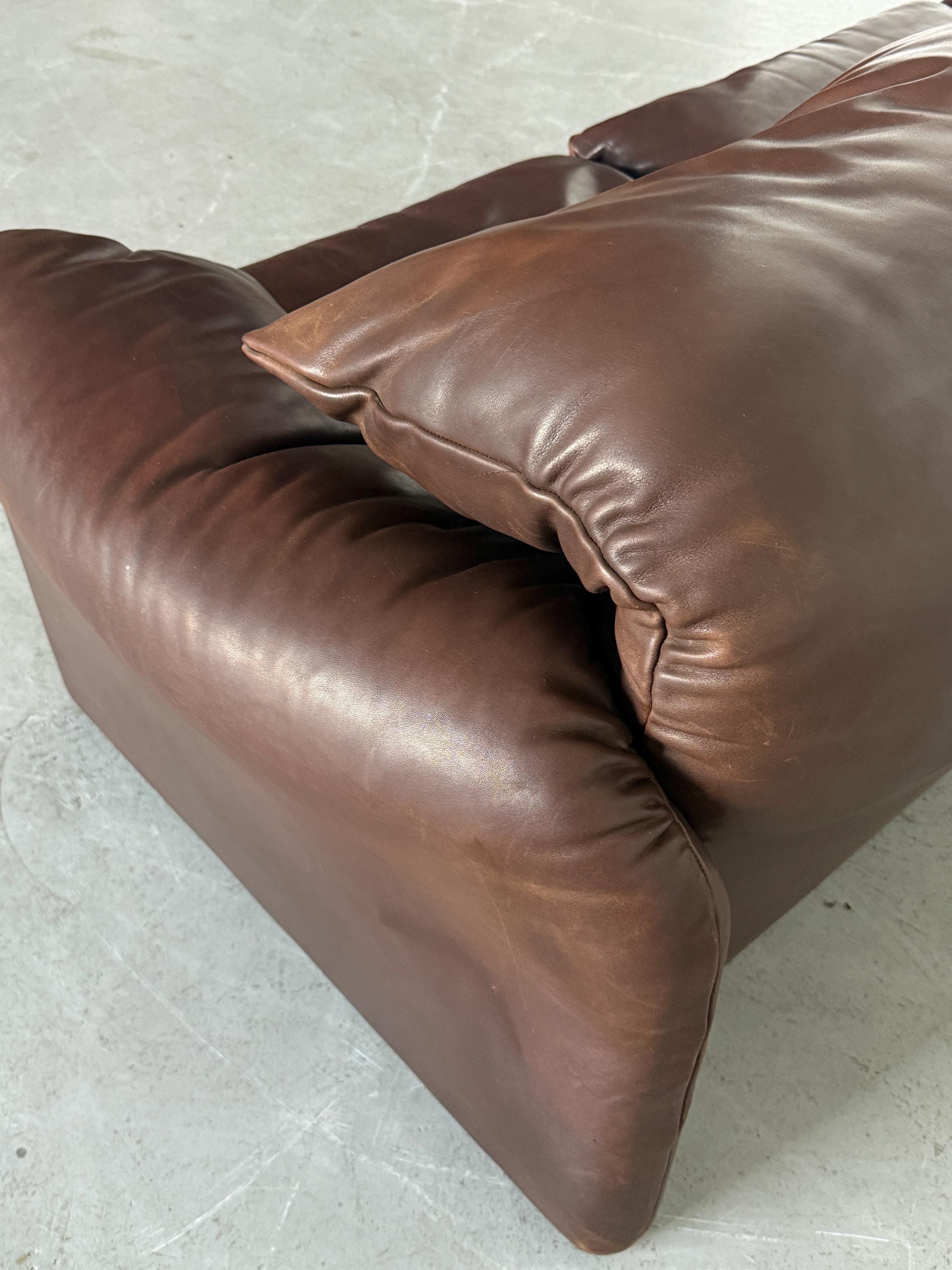 'Maralunga' Three-Seater Sofa by Vico Magistretti for Cassina