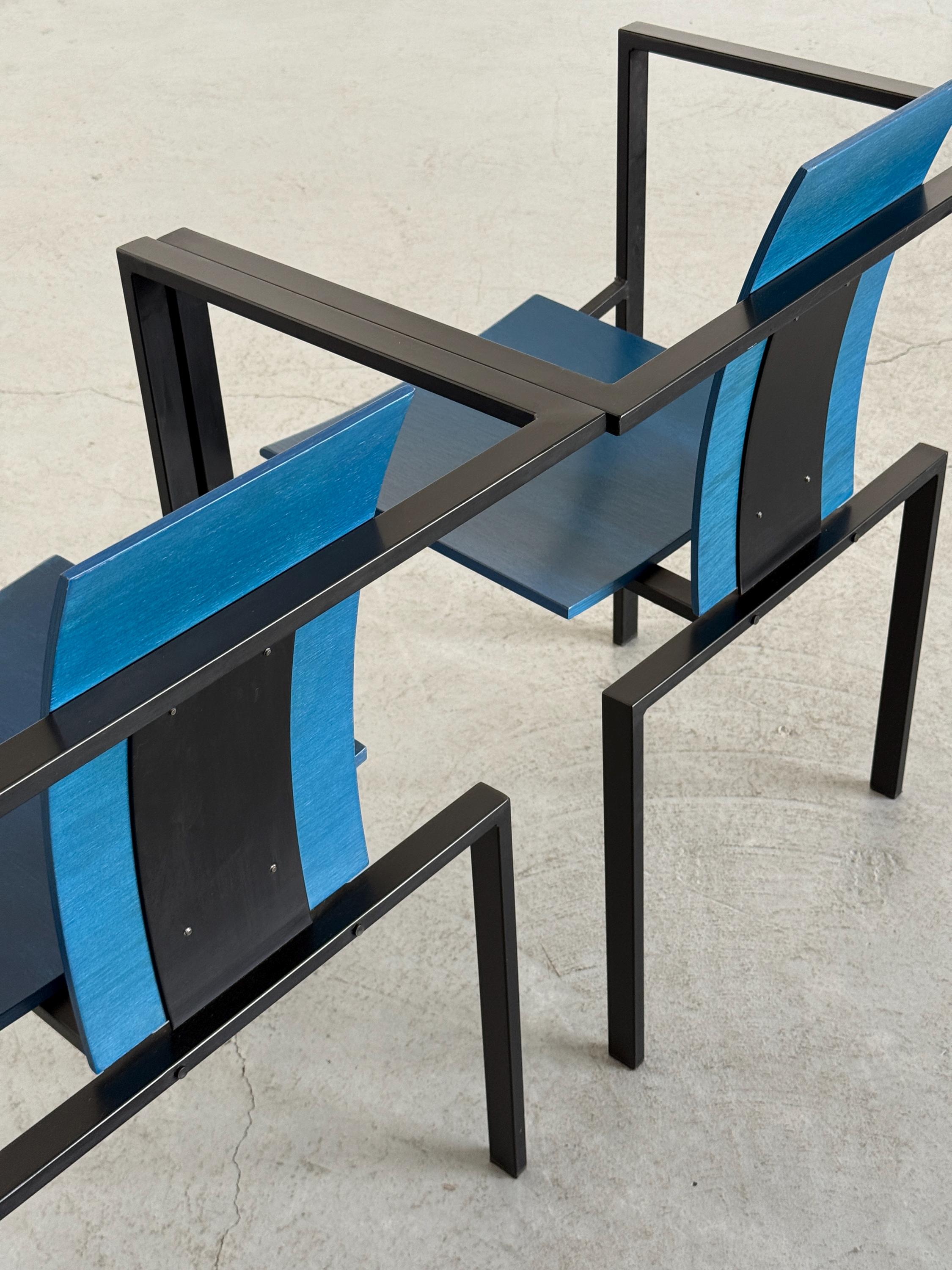 Geometrical Chairs by Karl Friedrich Förster for KFF