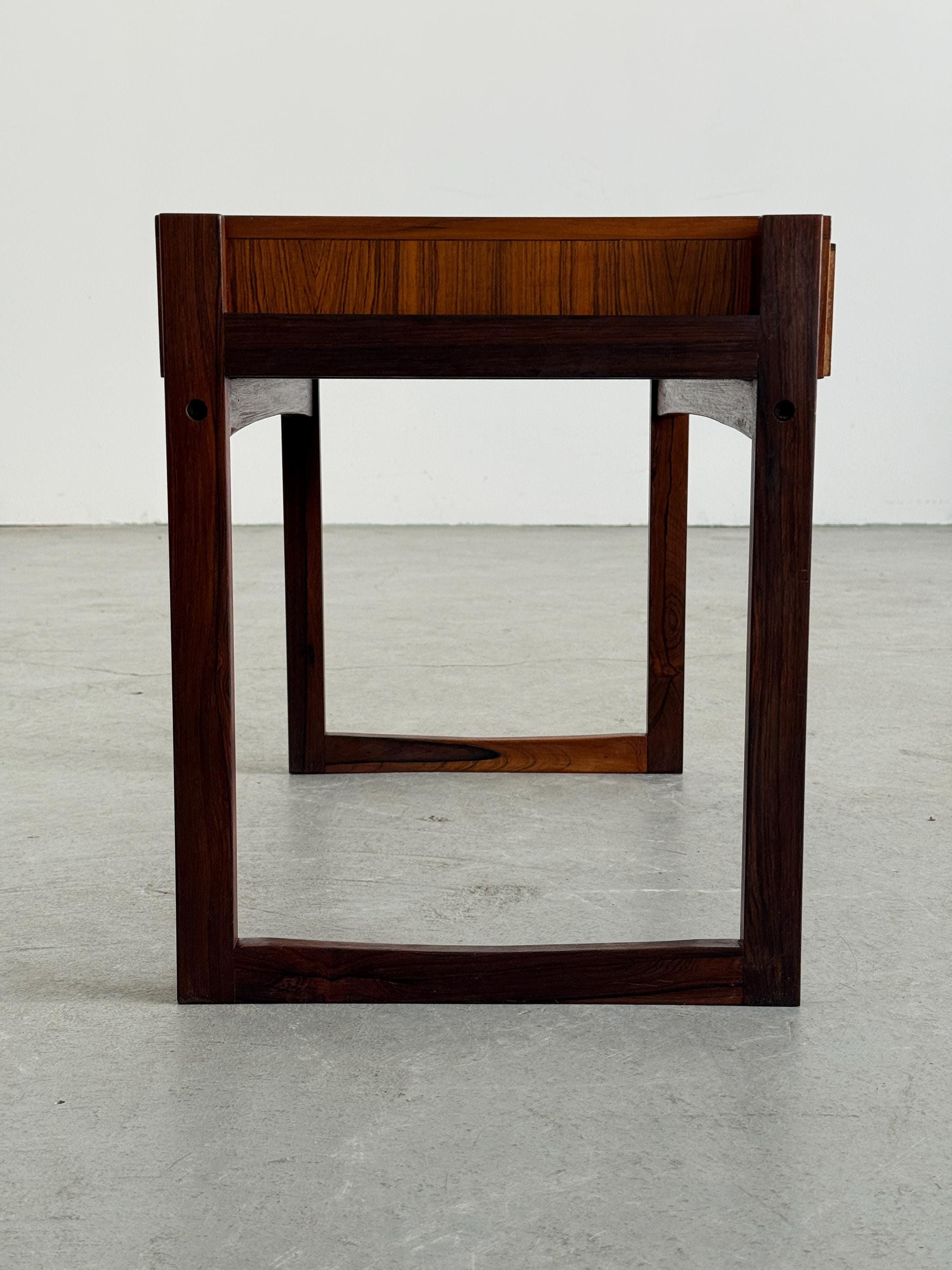 Danish Modern Rosewood Side Table with Drawer