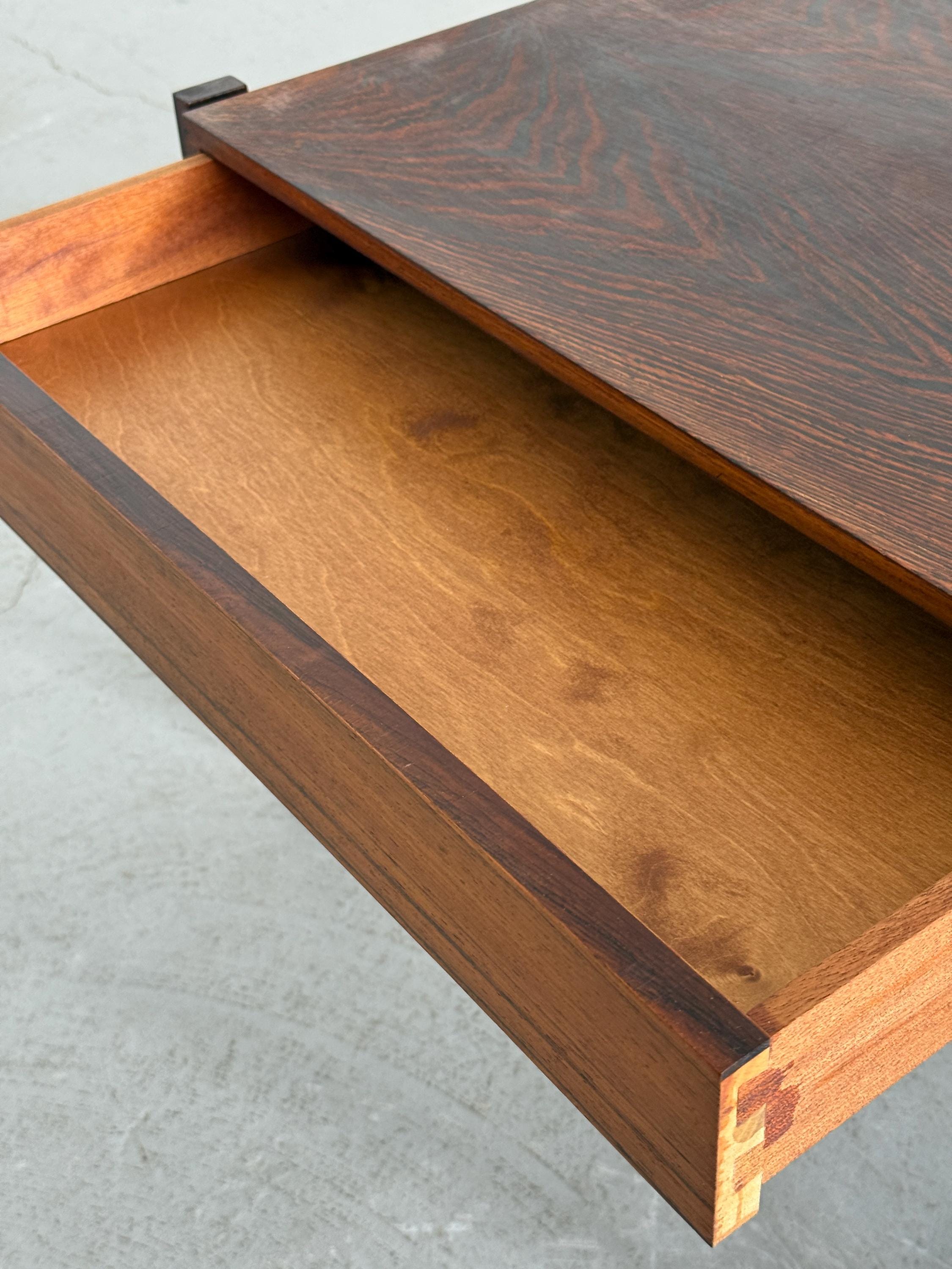 Danish Modern Rosewood Side Table with Drawer