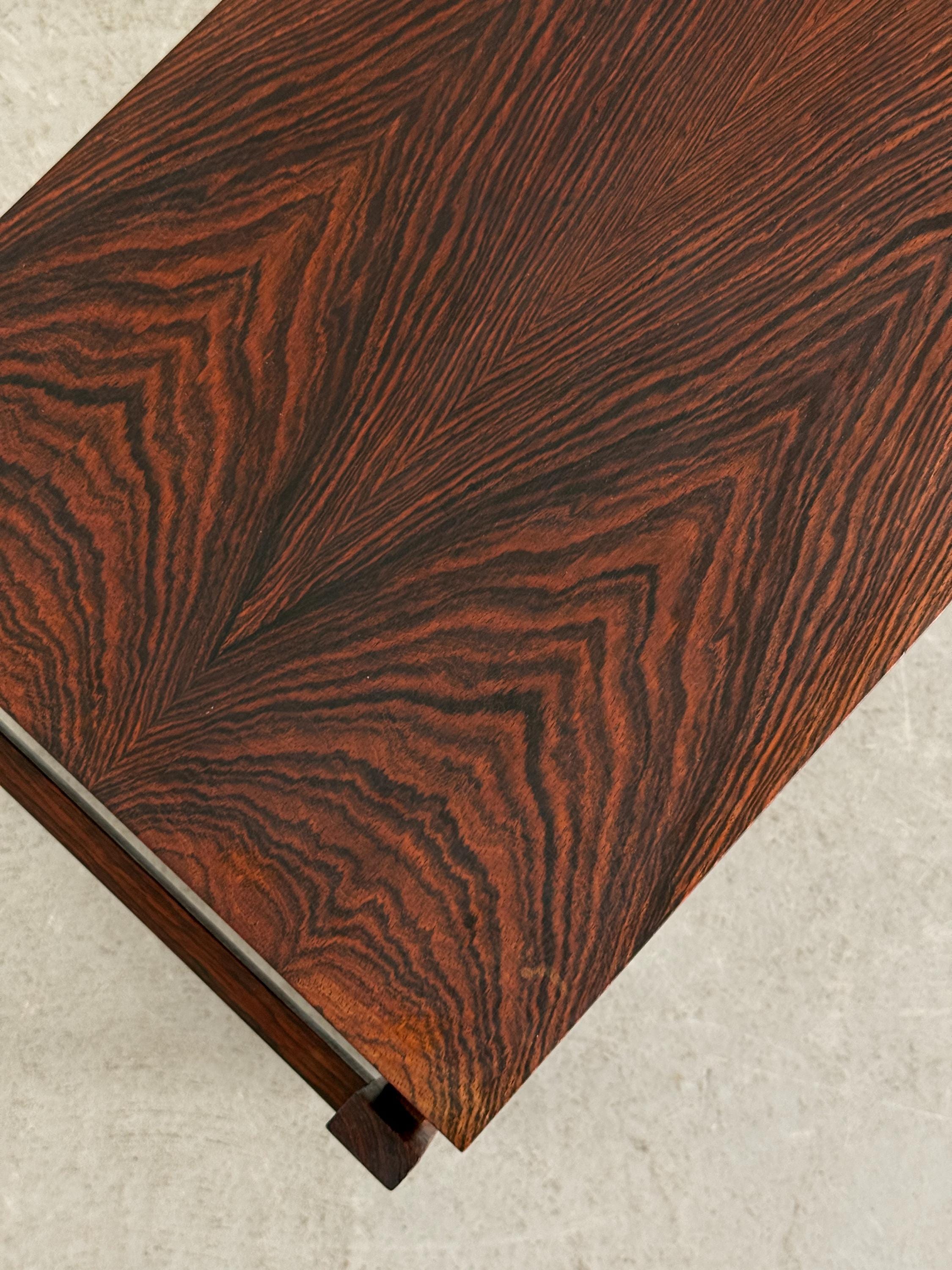Danish Modern Rosewood Side Table with Drawer