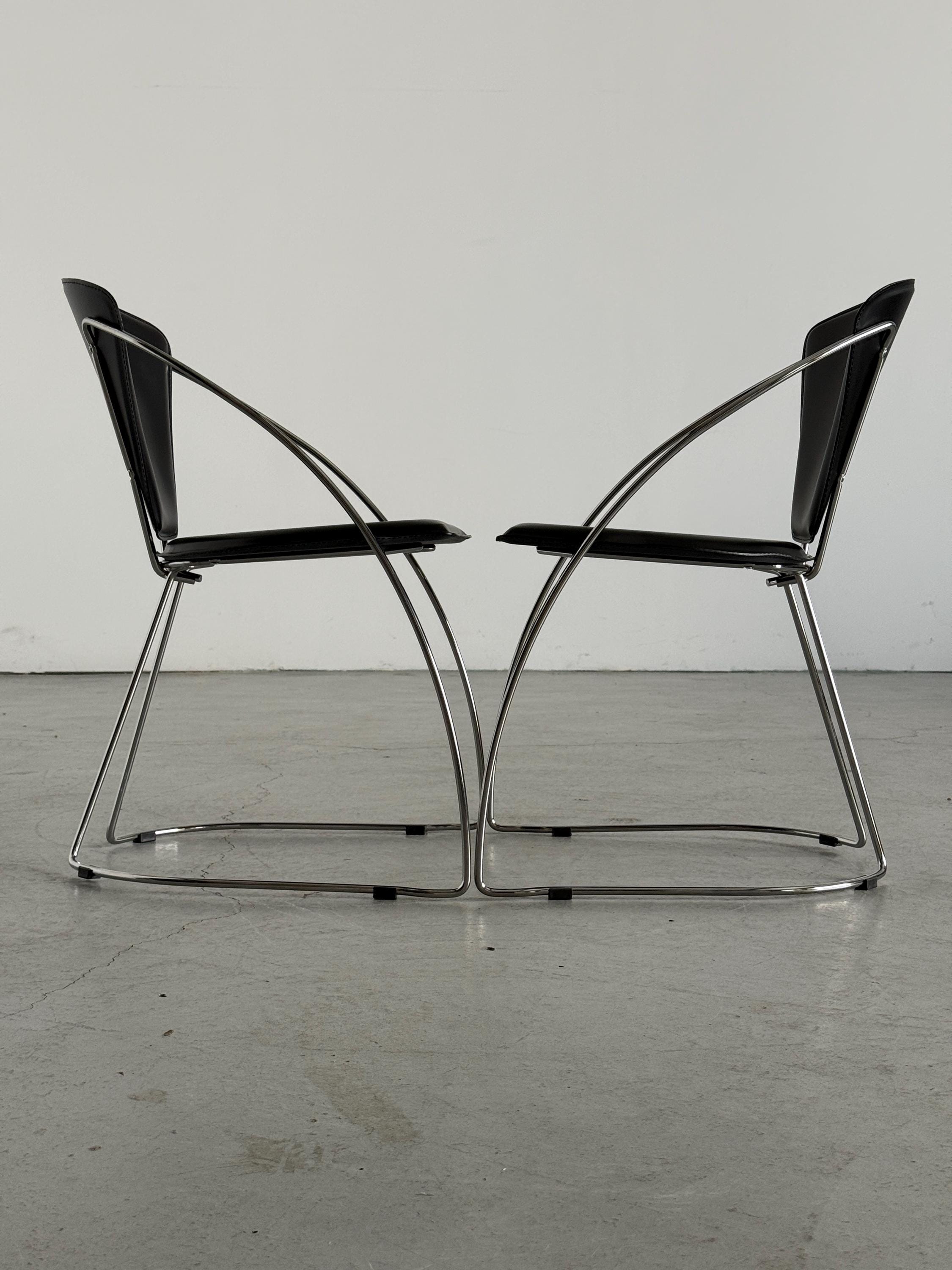 Postmodern Chairs in Style of Arrben