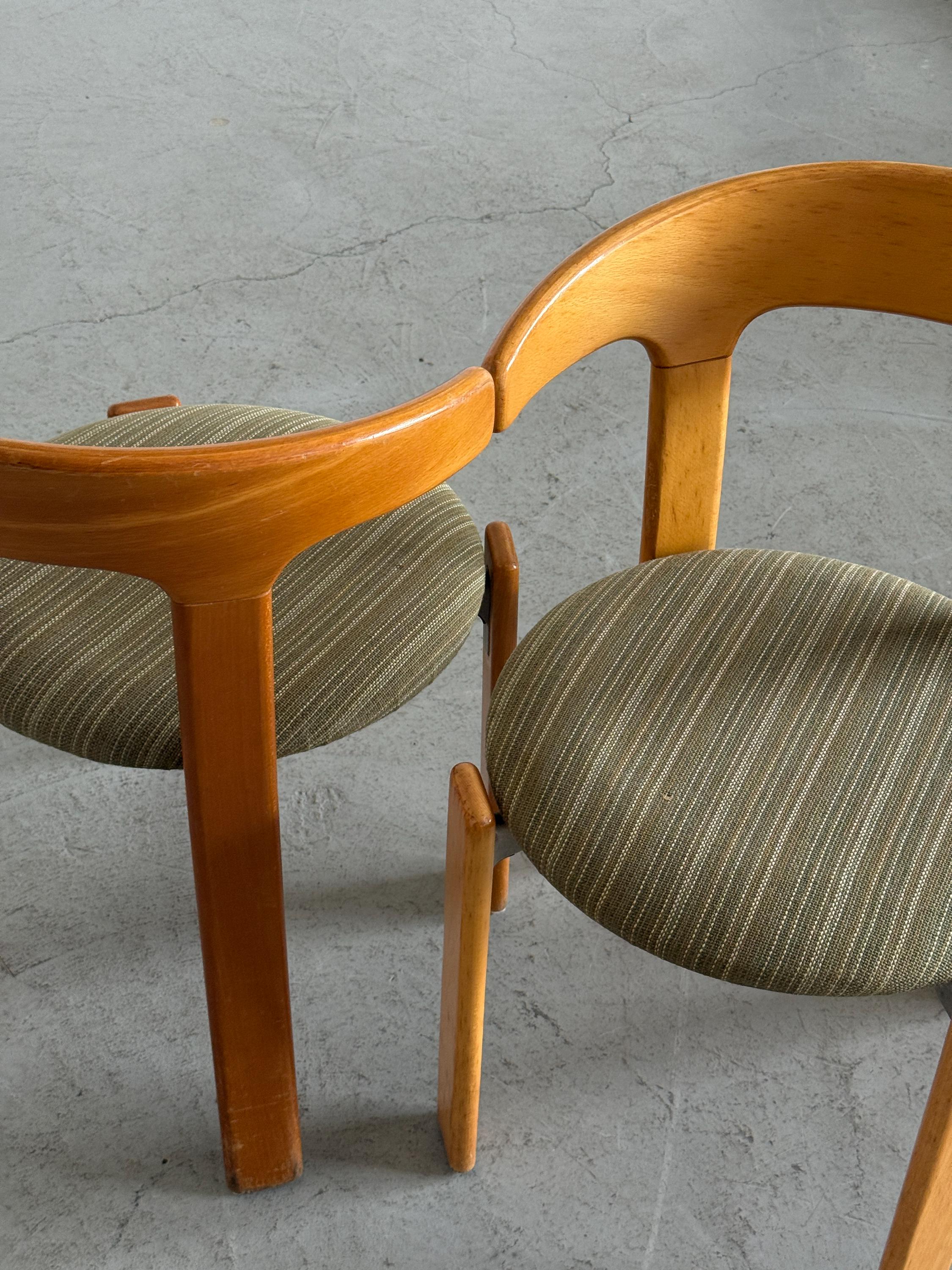 Bruno Rey 'Bull Horn' Dining Chairs for Kusch & Co