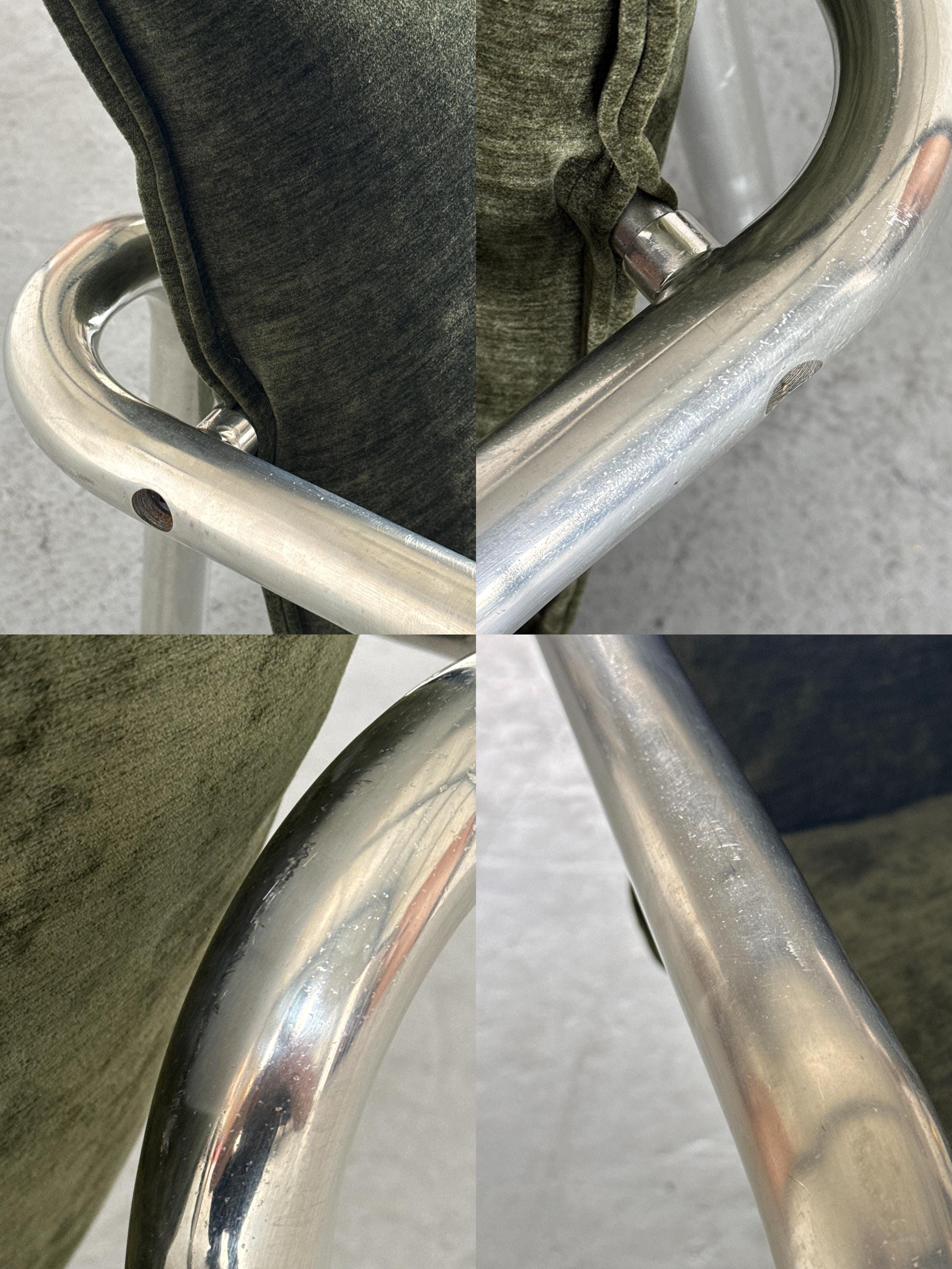 Italian Modern Tubular Steel Lounge Chair
