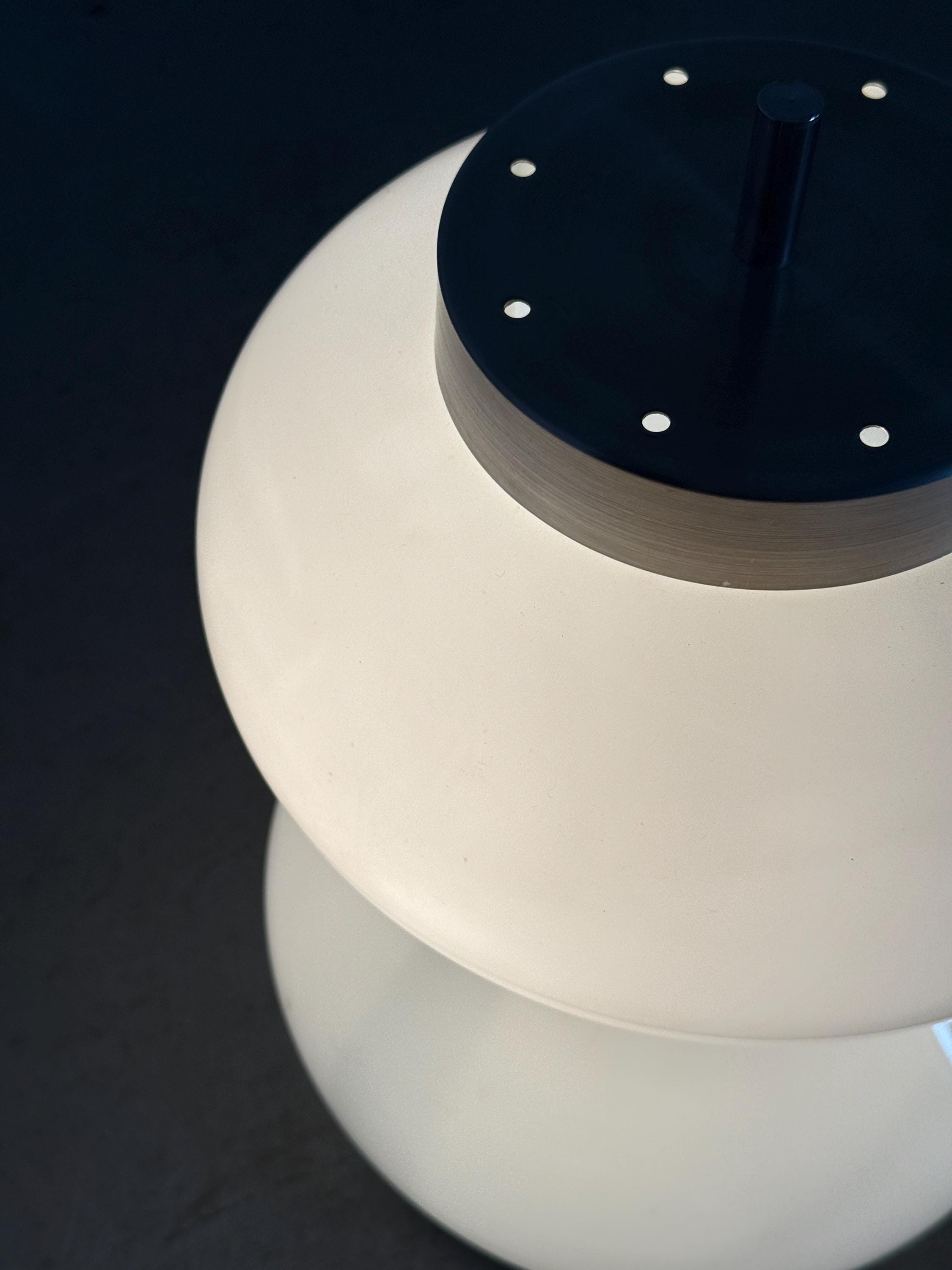 Sculptural Opaline Glass Table Lamp