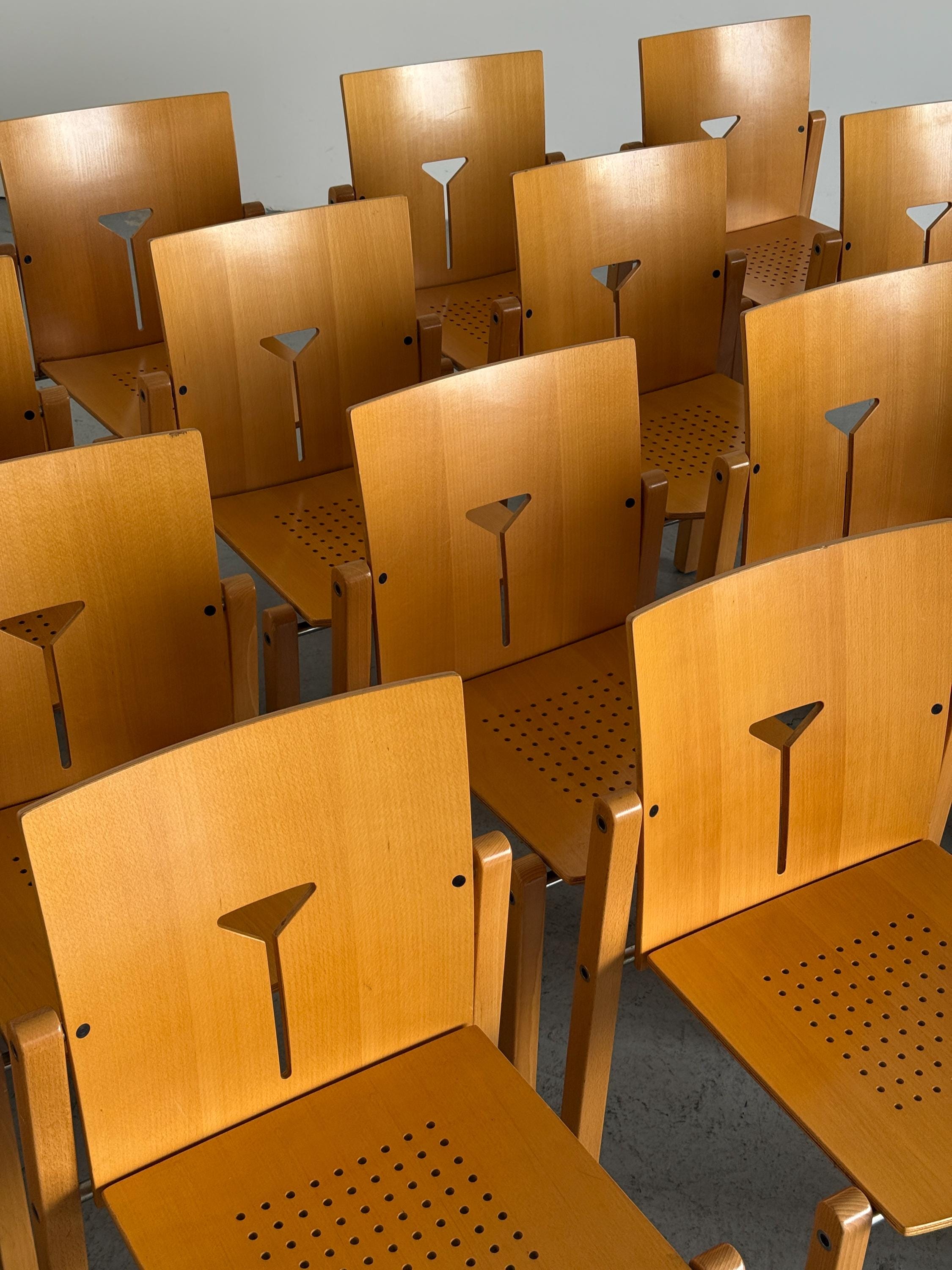 Y-Cut Postmodern Stacking Chair by Dietiker Switzerland