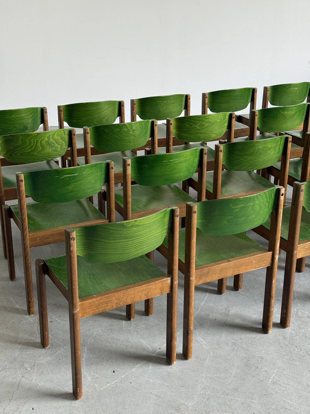 Mid-Century Stacking Chairs by Kusch + Co