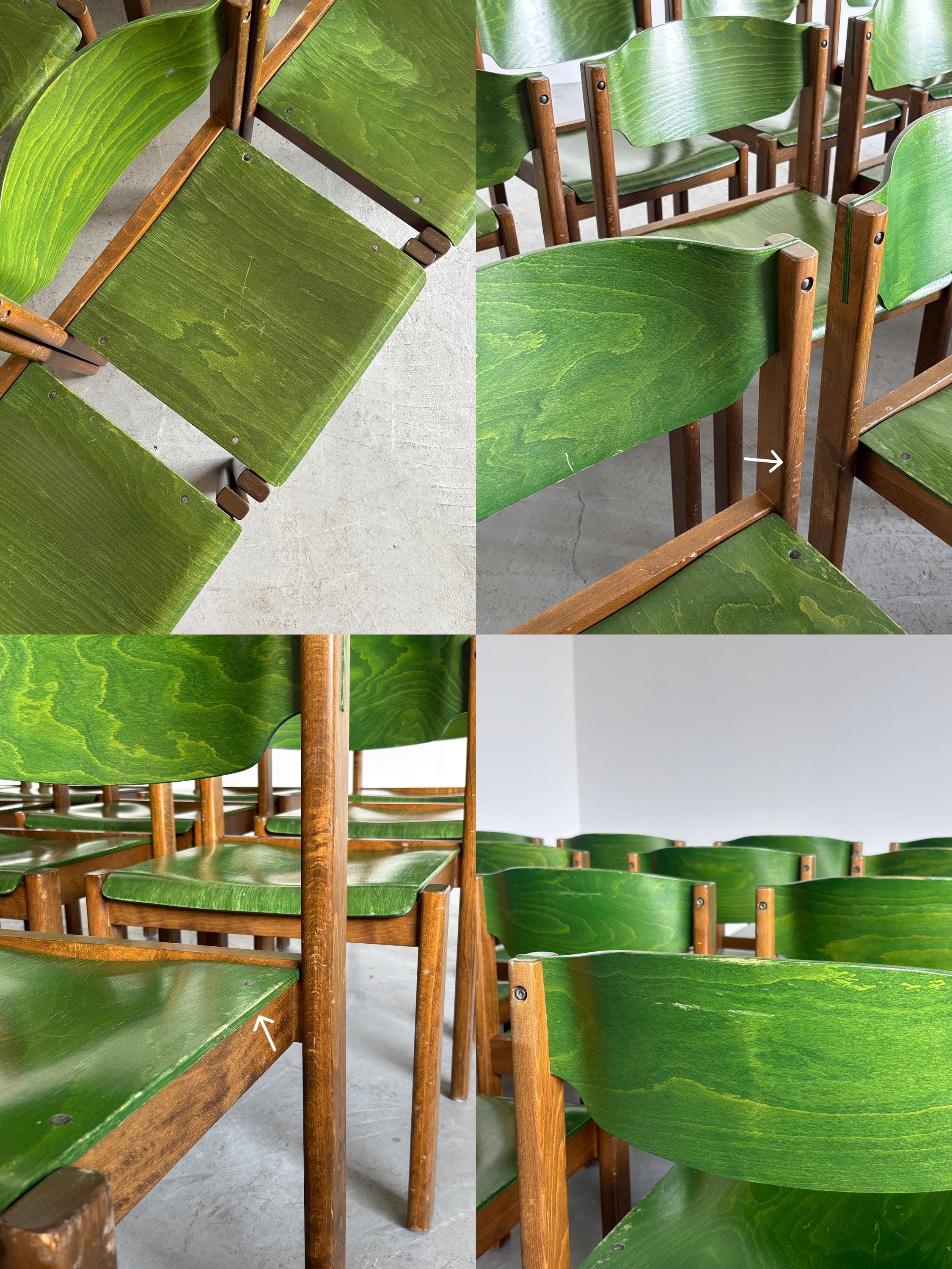 Mid-Century Stacking Chairs by Kusch + Co