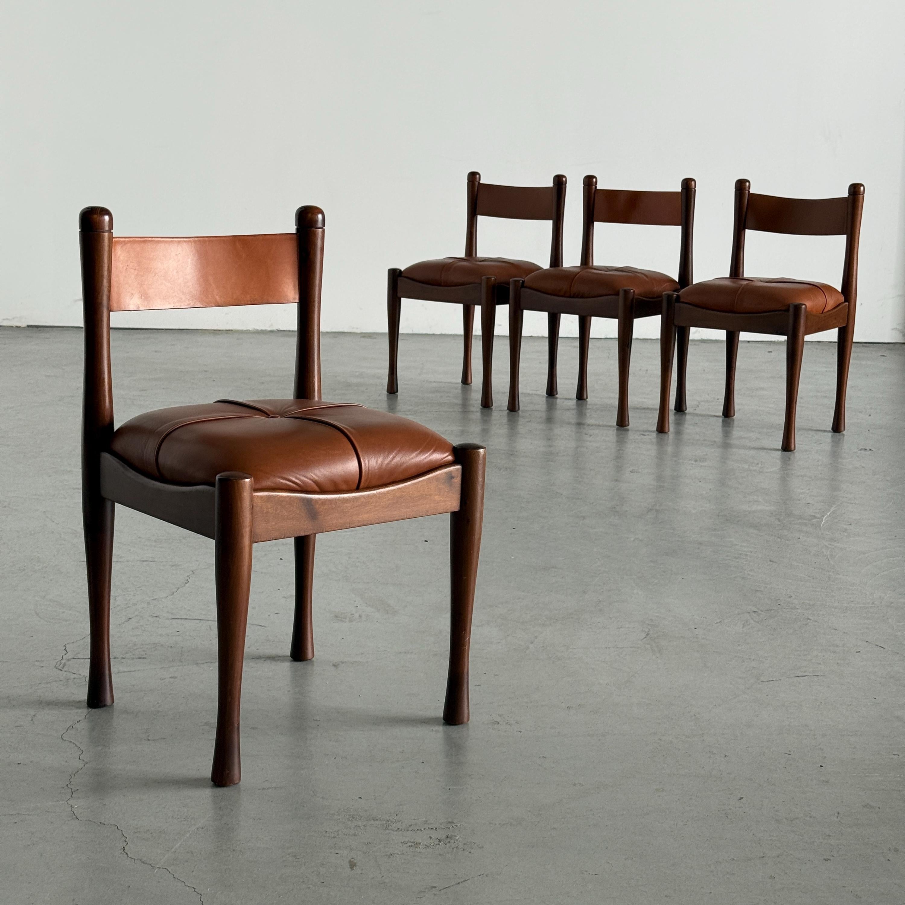 ‘Model 620’ Dining Chairs by Silvio Coppola for Bernini