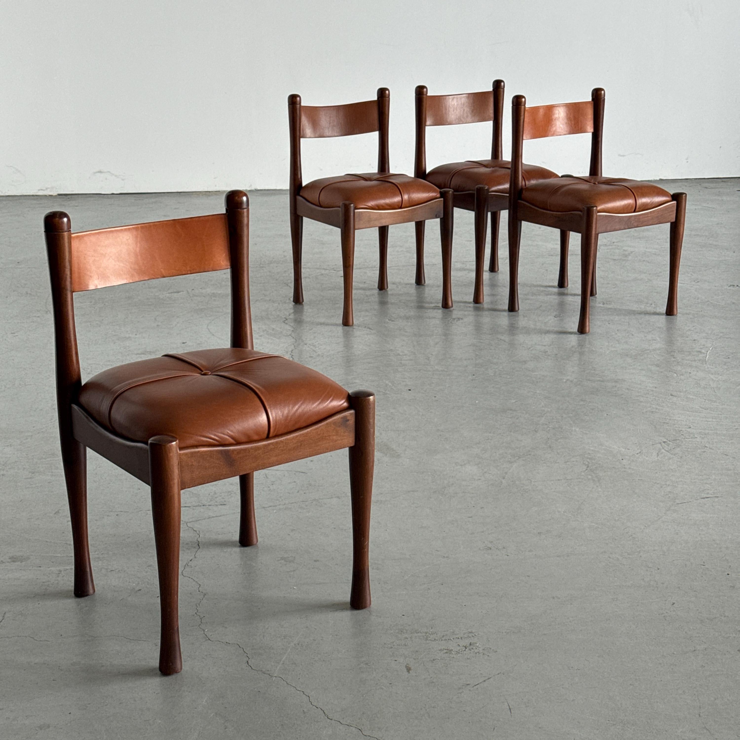 ‘Model 620’ Dining Chairs by Silvio Coppola for Bernini