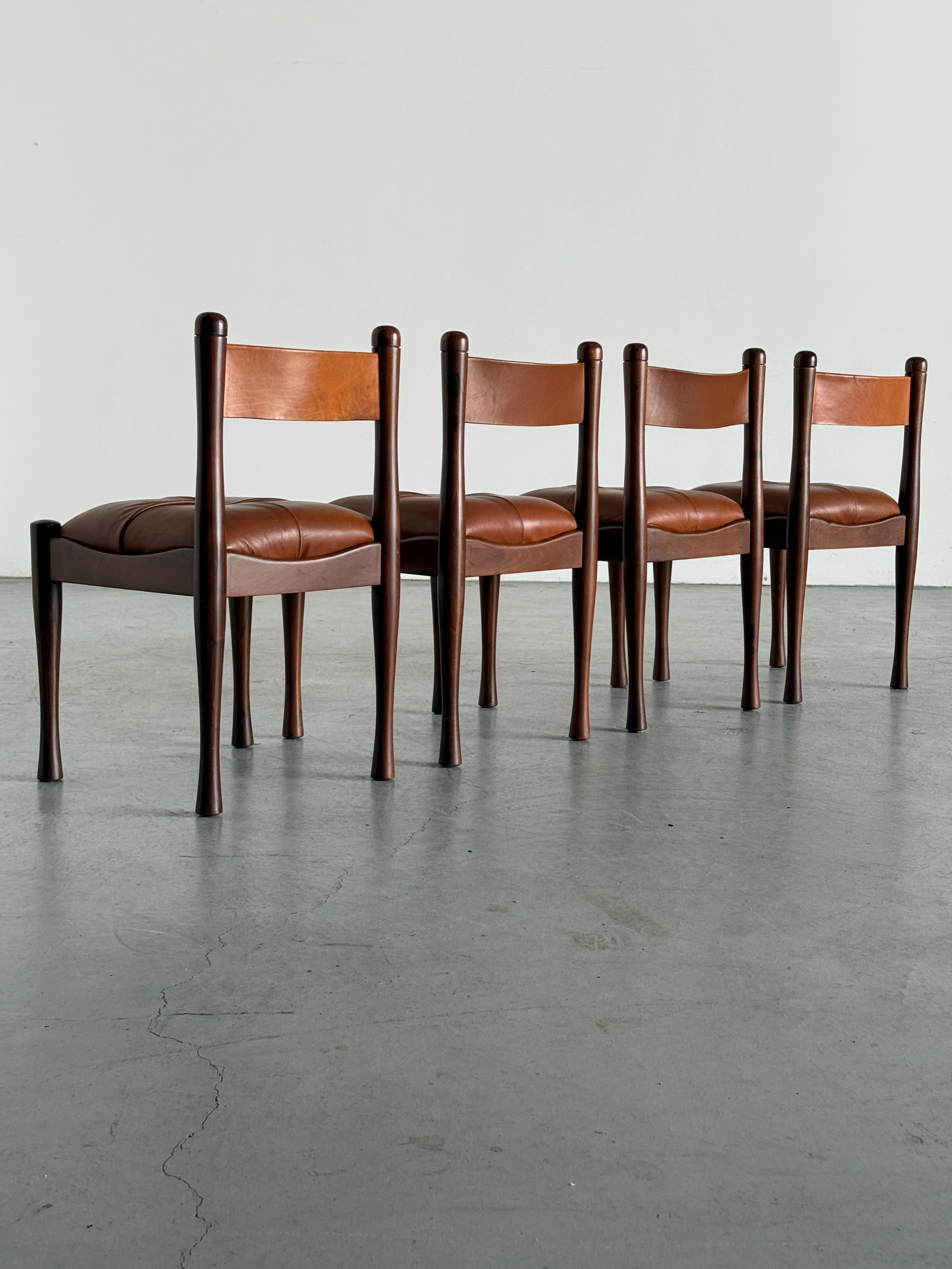 ‘Model 620’ Dining Chairs by Silvio Coppola for Bernini