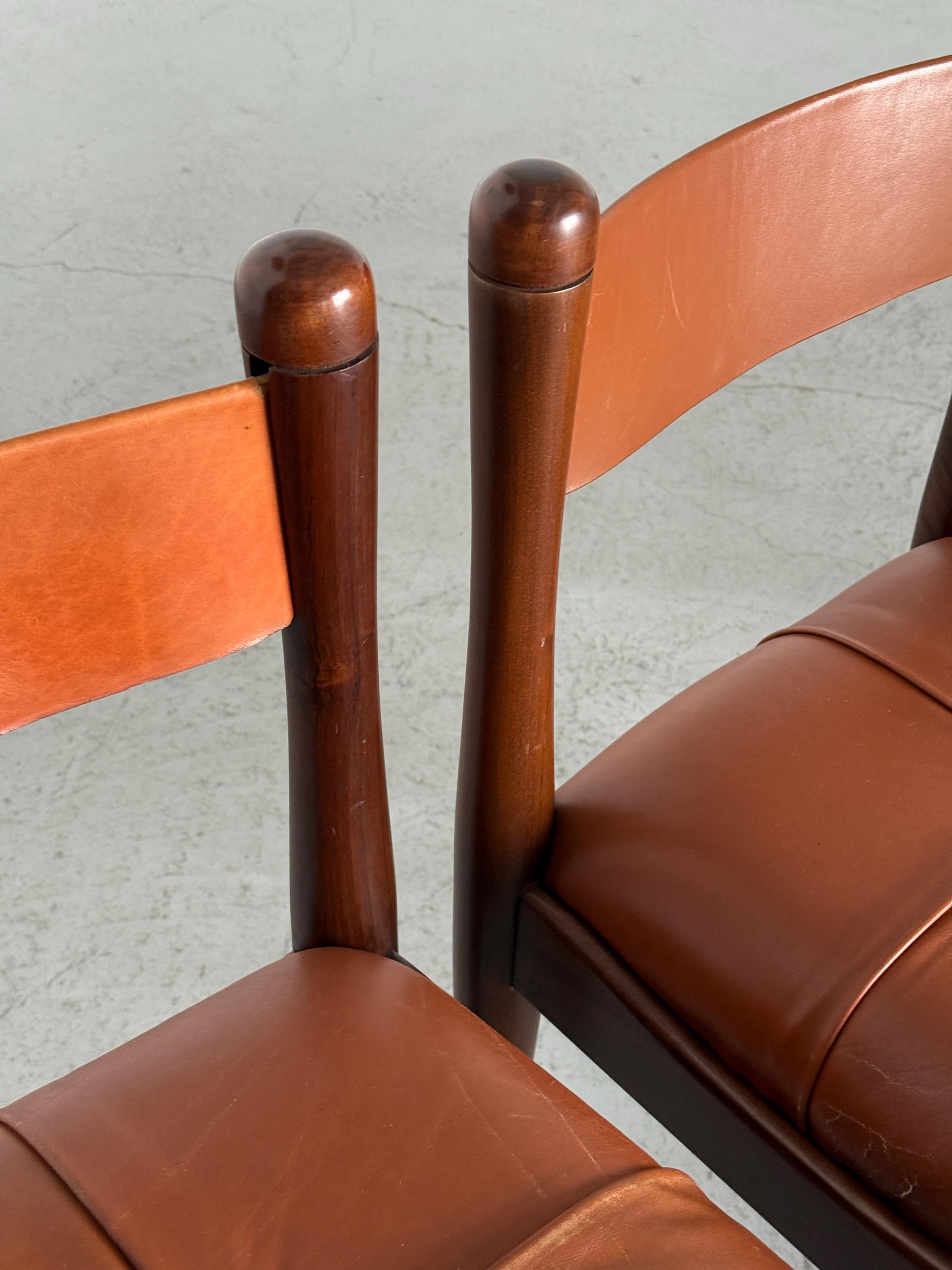 ‘Model 620’ Dining Chairs by Silvio Coppola for Bernini