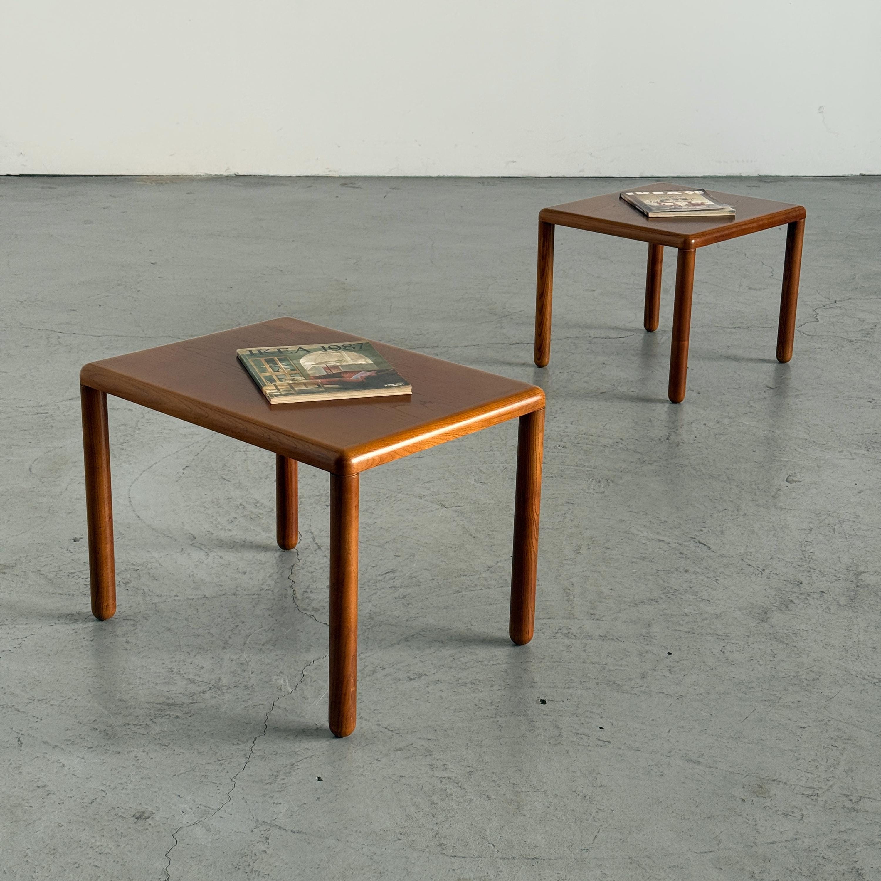 Scandinavian Teak Nesting Side Tables