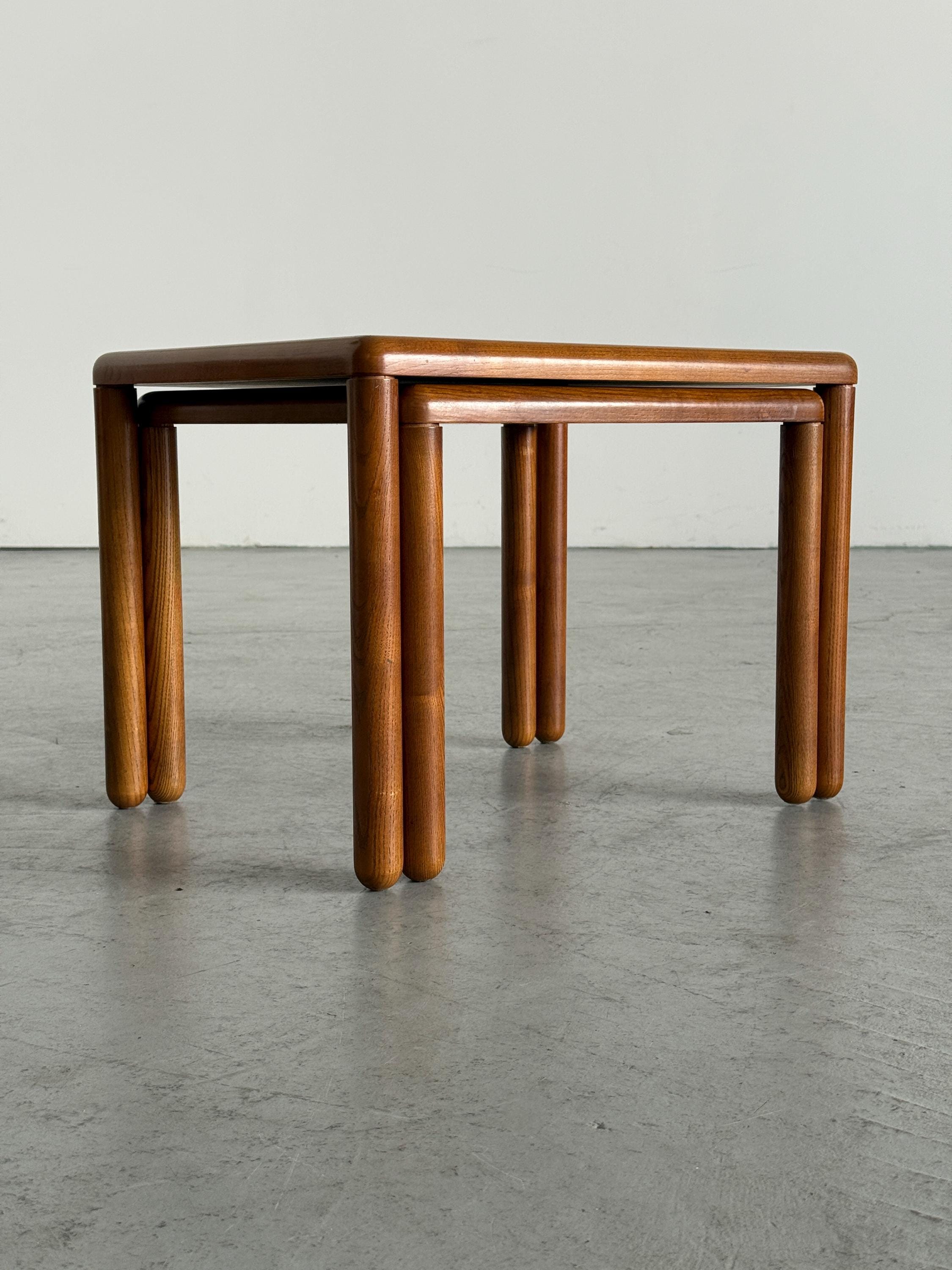 Scandinavian Teak Nesting Side Tables