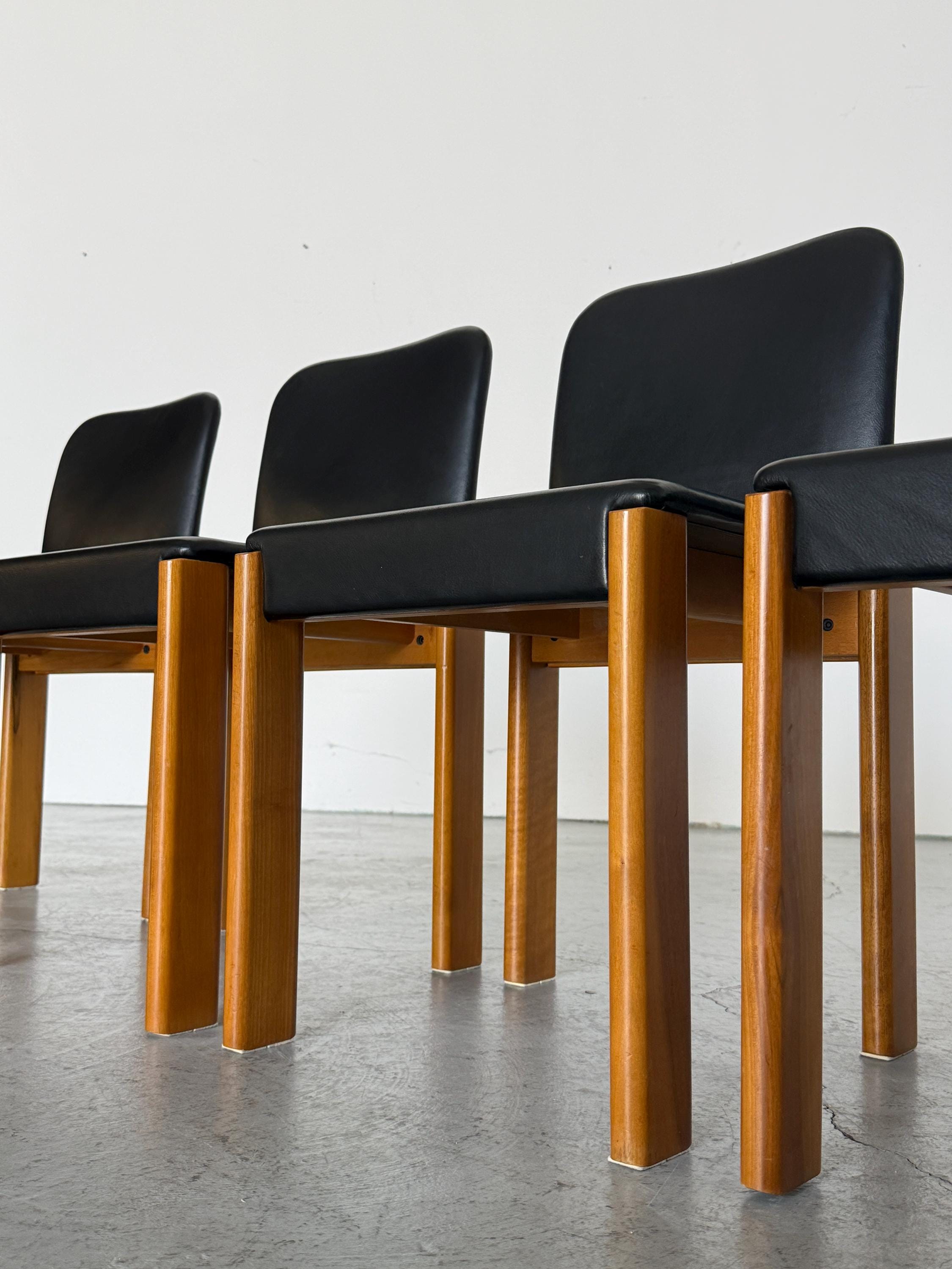 Italian Elegant Modern Leather Dining Chair
