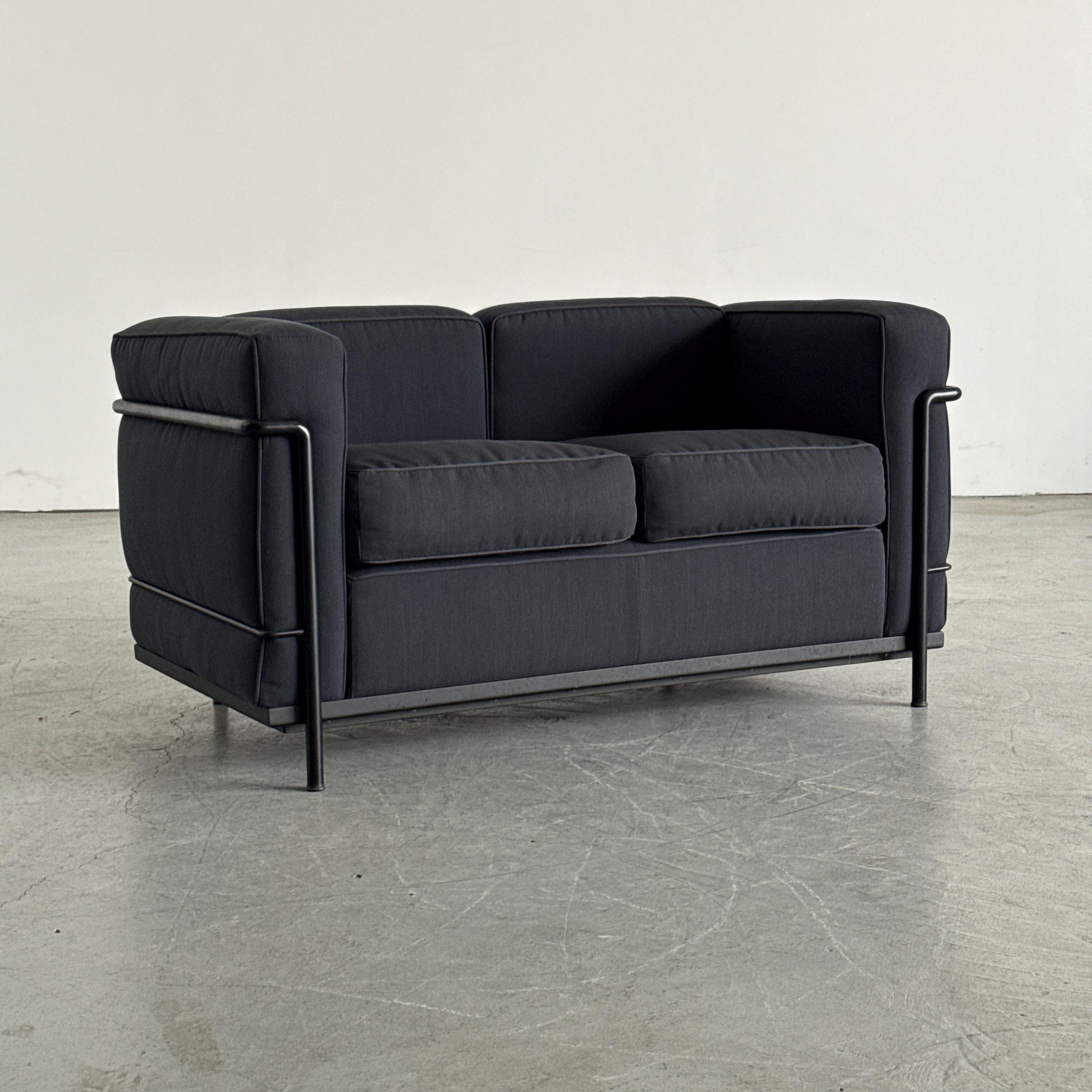 Cassina LC2 Sofa by Le Corbusier, Charlotte Perriand and Pierre Jeanneret