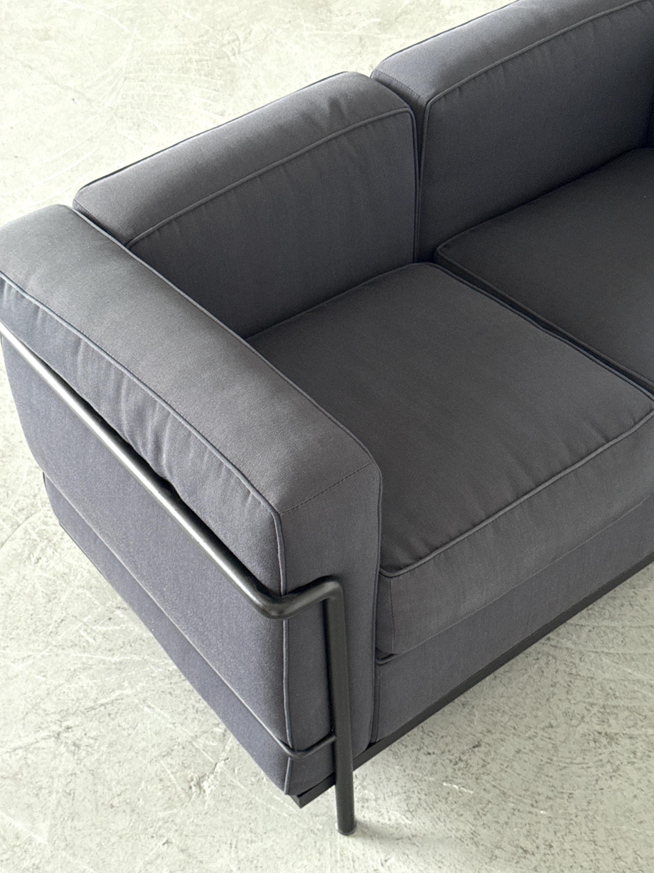 Cassina LC2 Sofa by Le Corbusier, Charlotte Perriand and Pierre Jeanneret