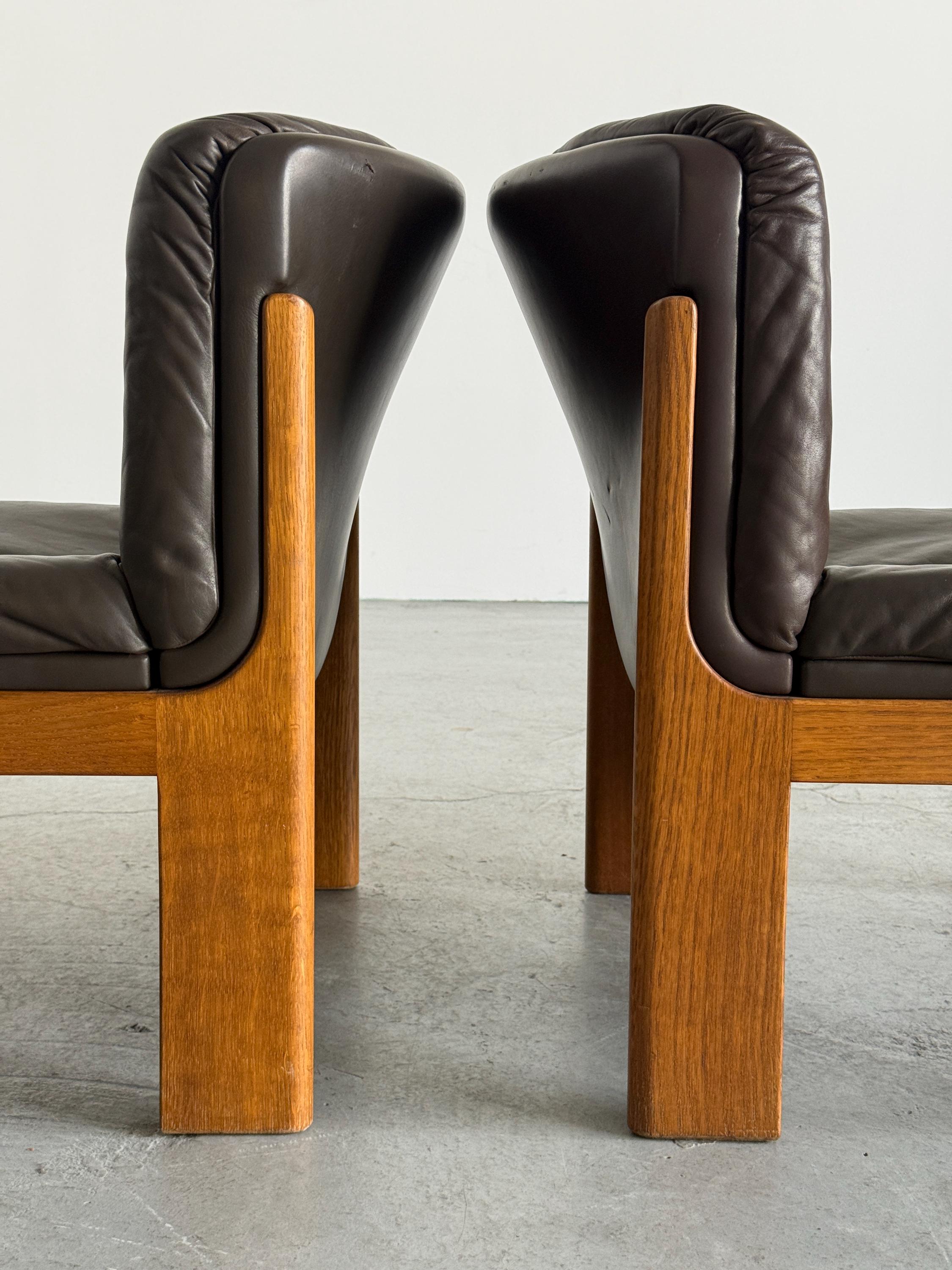 Leather Lounge Chairs 'Eurochair Sessel Nr. 5' by Girsberger