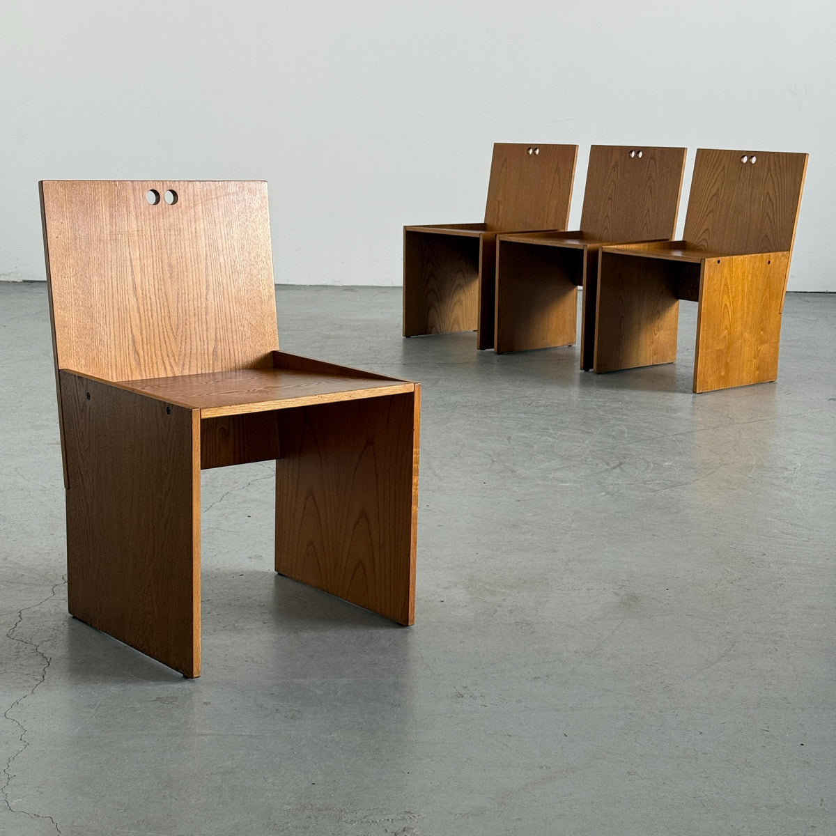 Architectural Constructivist Dining Chairs