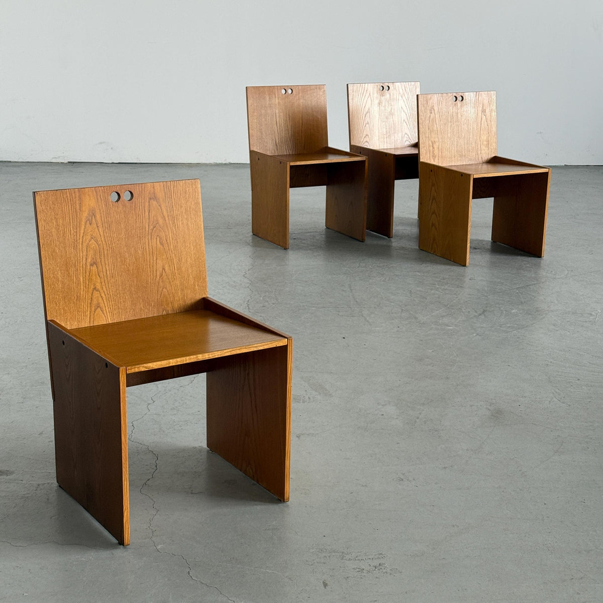 Architectural Constructivist Dining Chairs