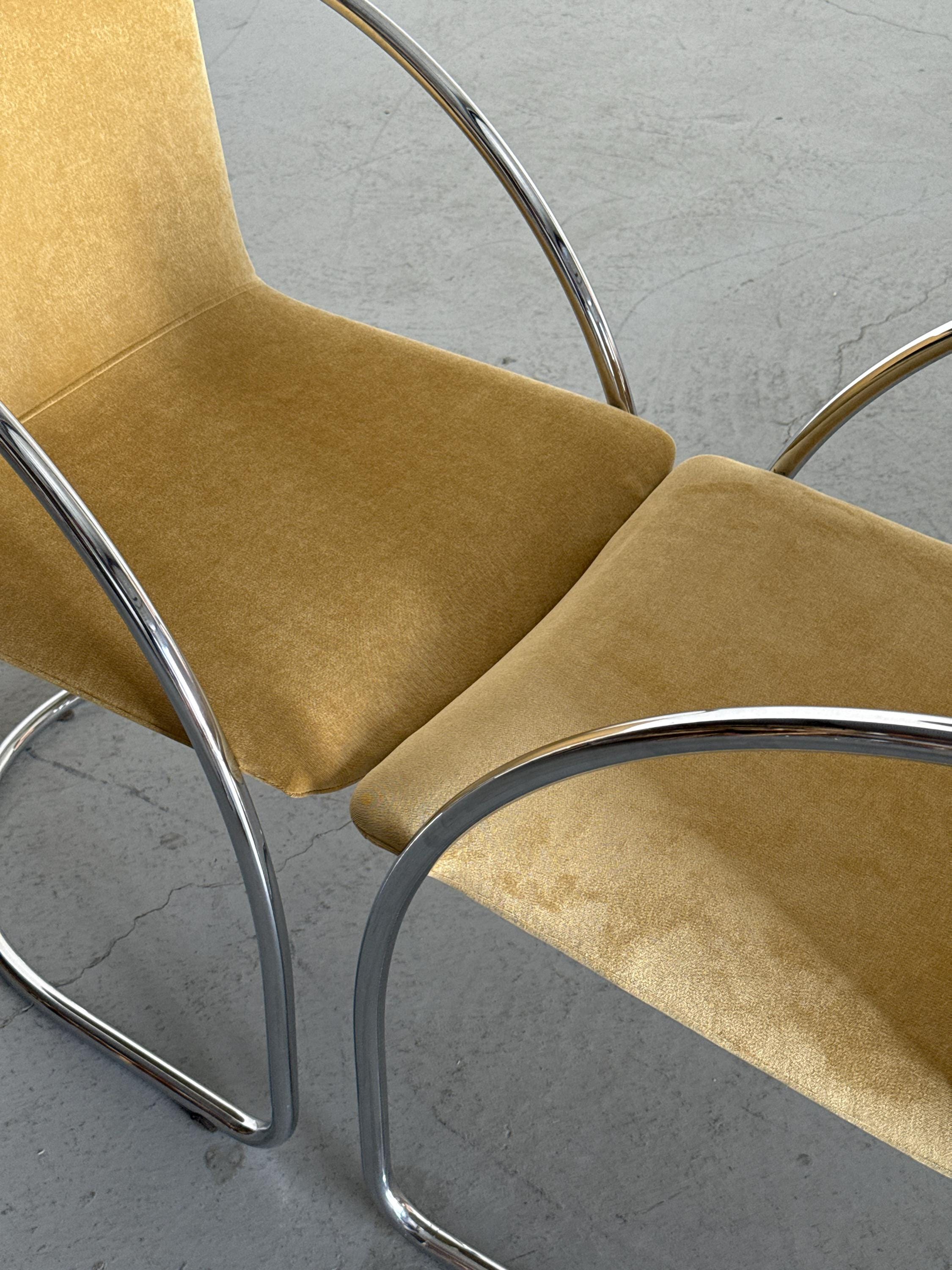 Lens Dining Chairs by Giovanni Offredi for Saporiti