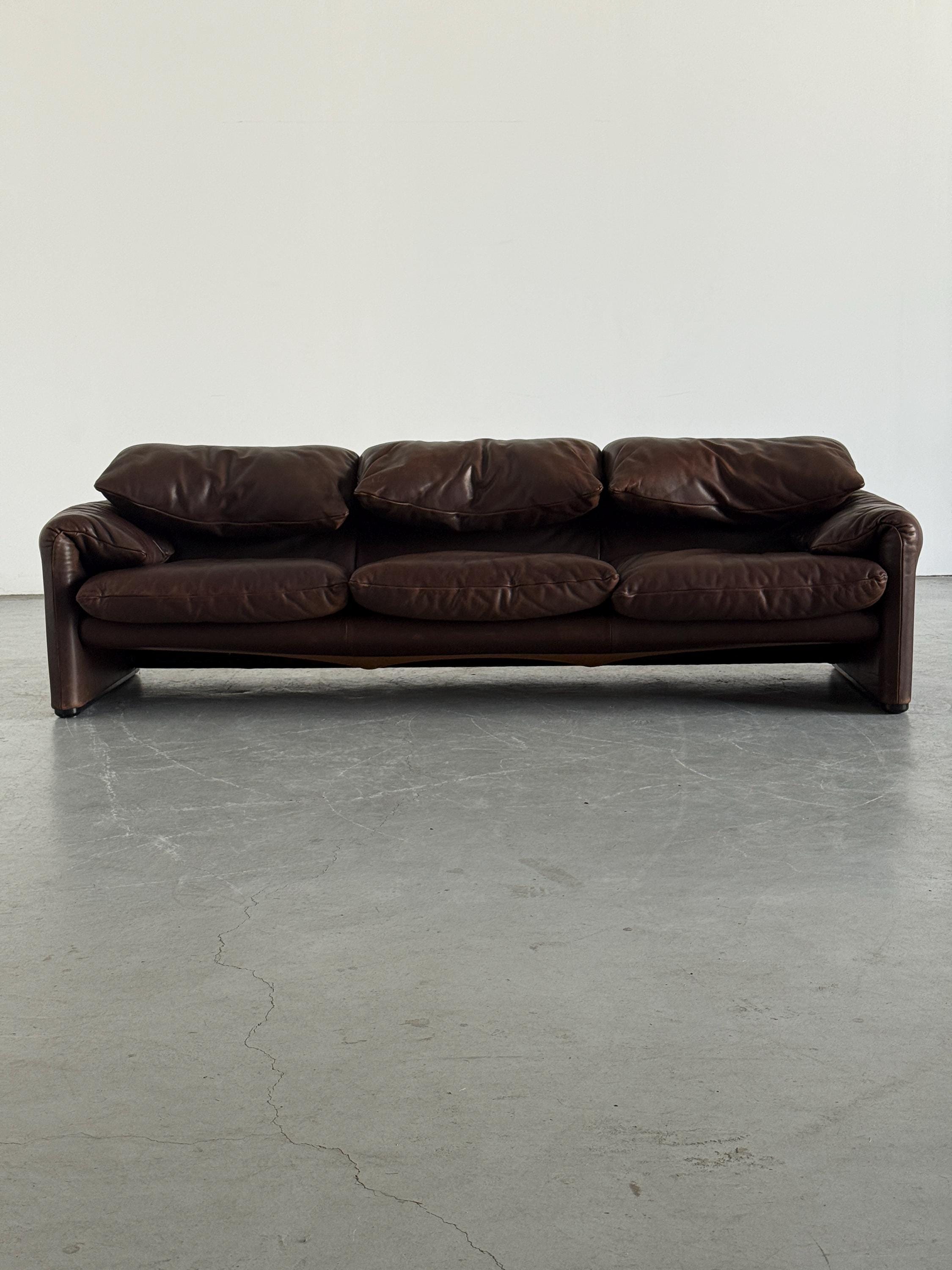 'Maralunga' Three-Seater Sofa by Vico Magistretti for Cassina