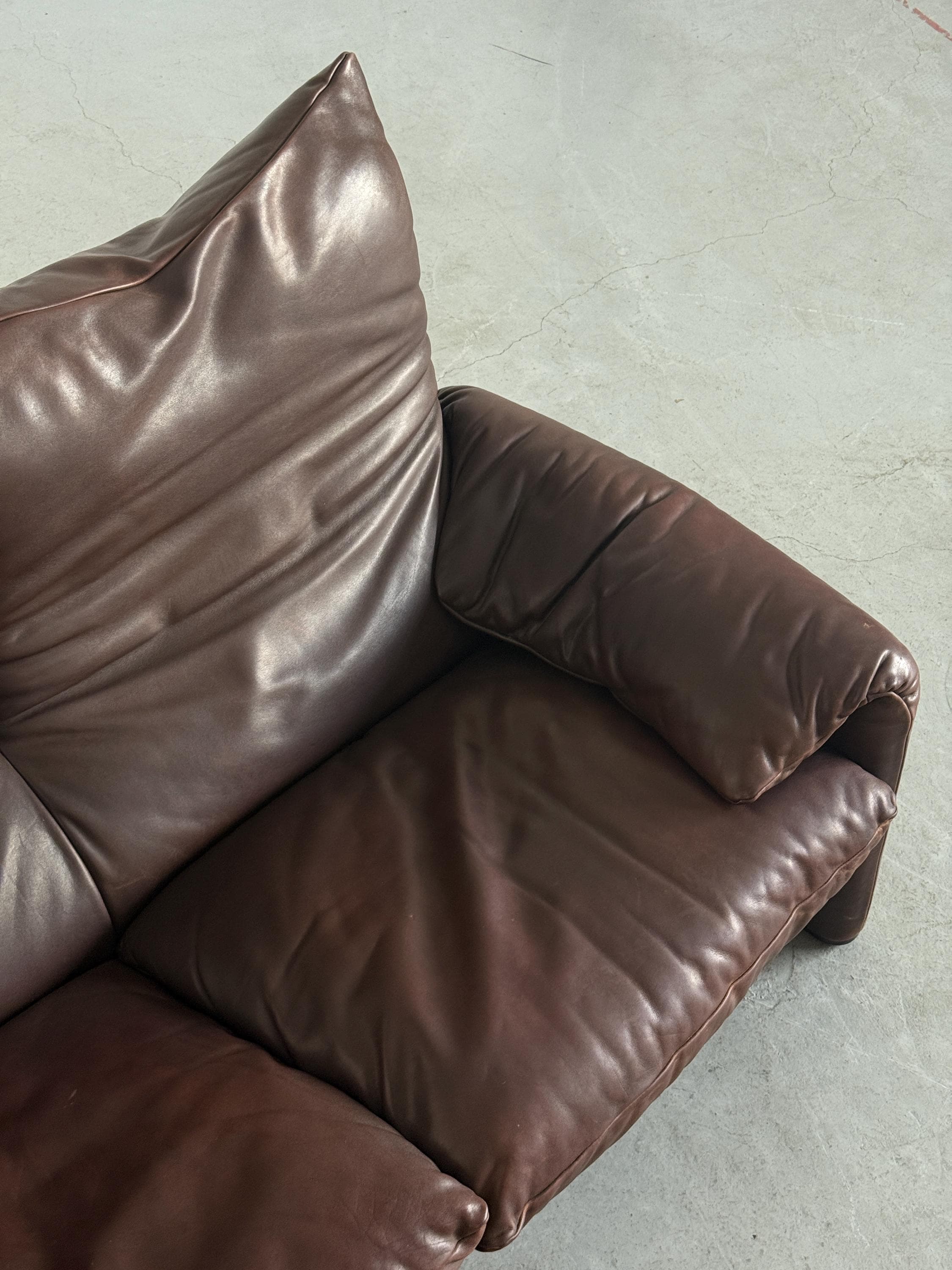 'Maralunga' Three-Seater Sofa by Vico Magistretti for Cassina