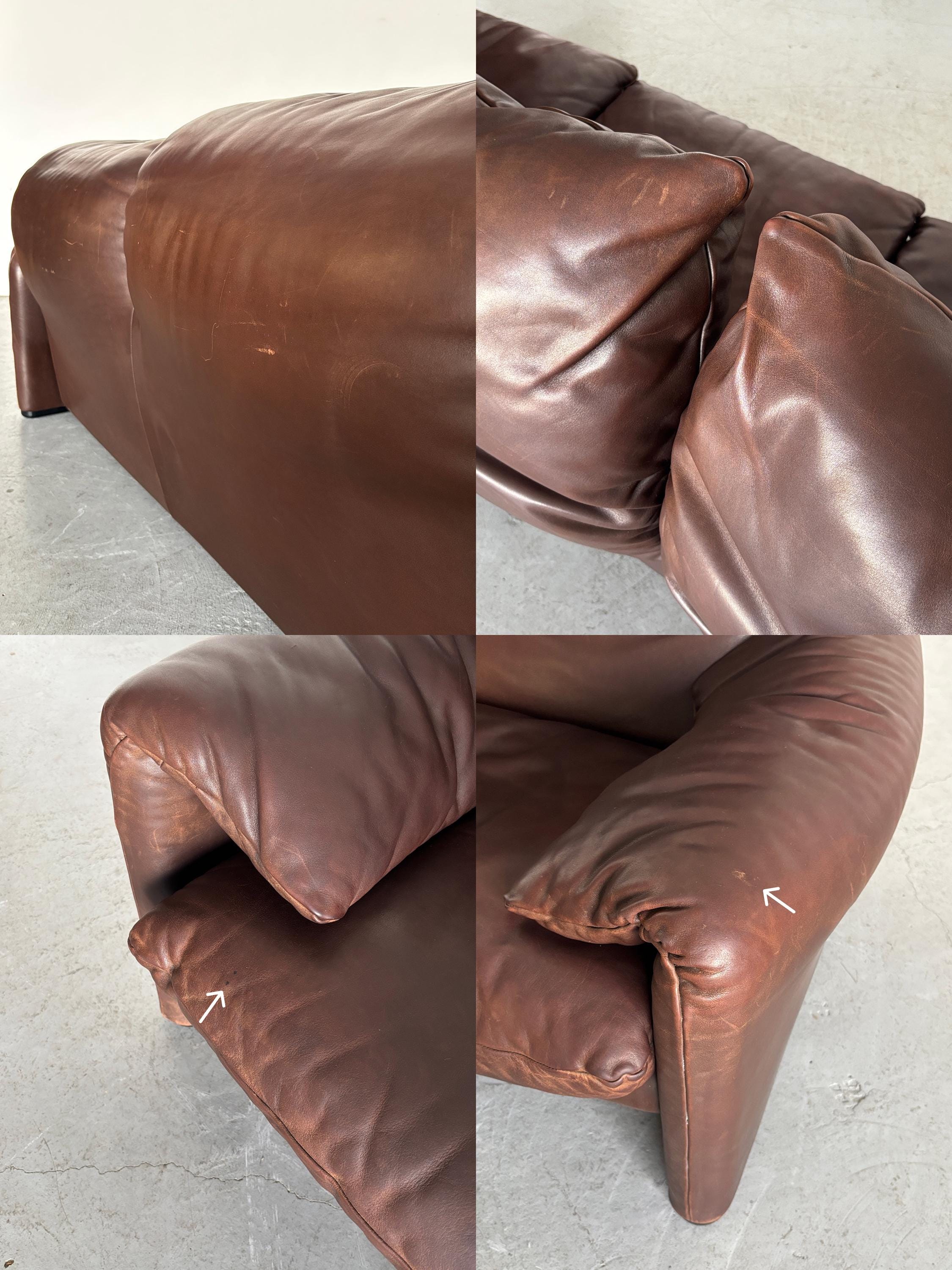 'Maralunga' Three-Seater Sofa by Vico Magistretti for Cassina