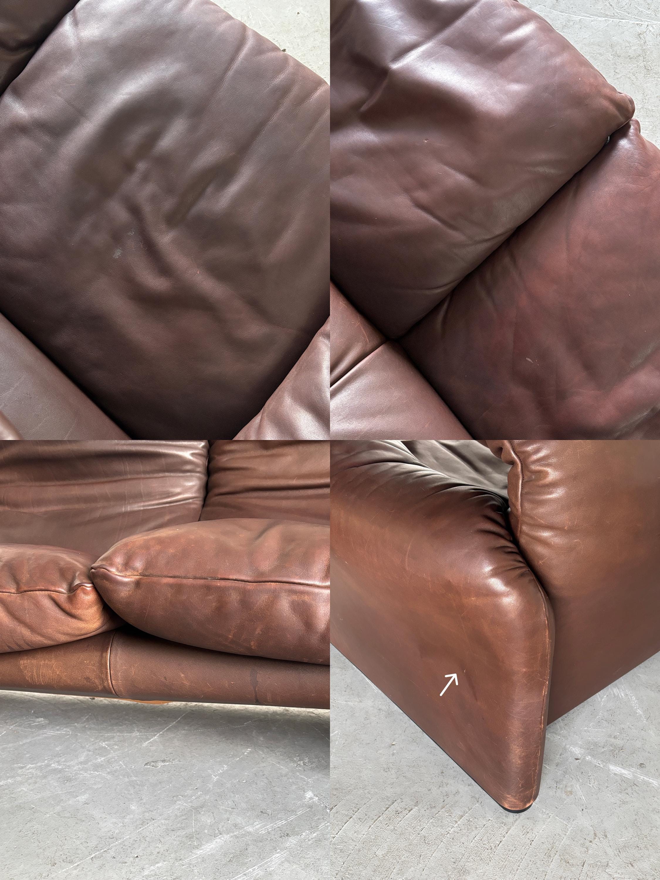 'Maralunga' Three-Seater Sofa by Vico Magistretti for Cassina
