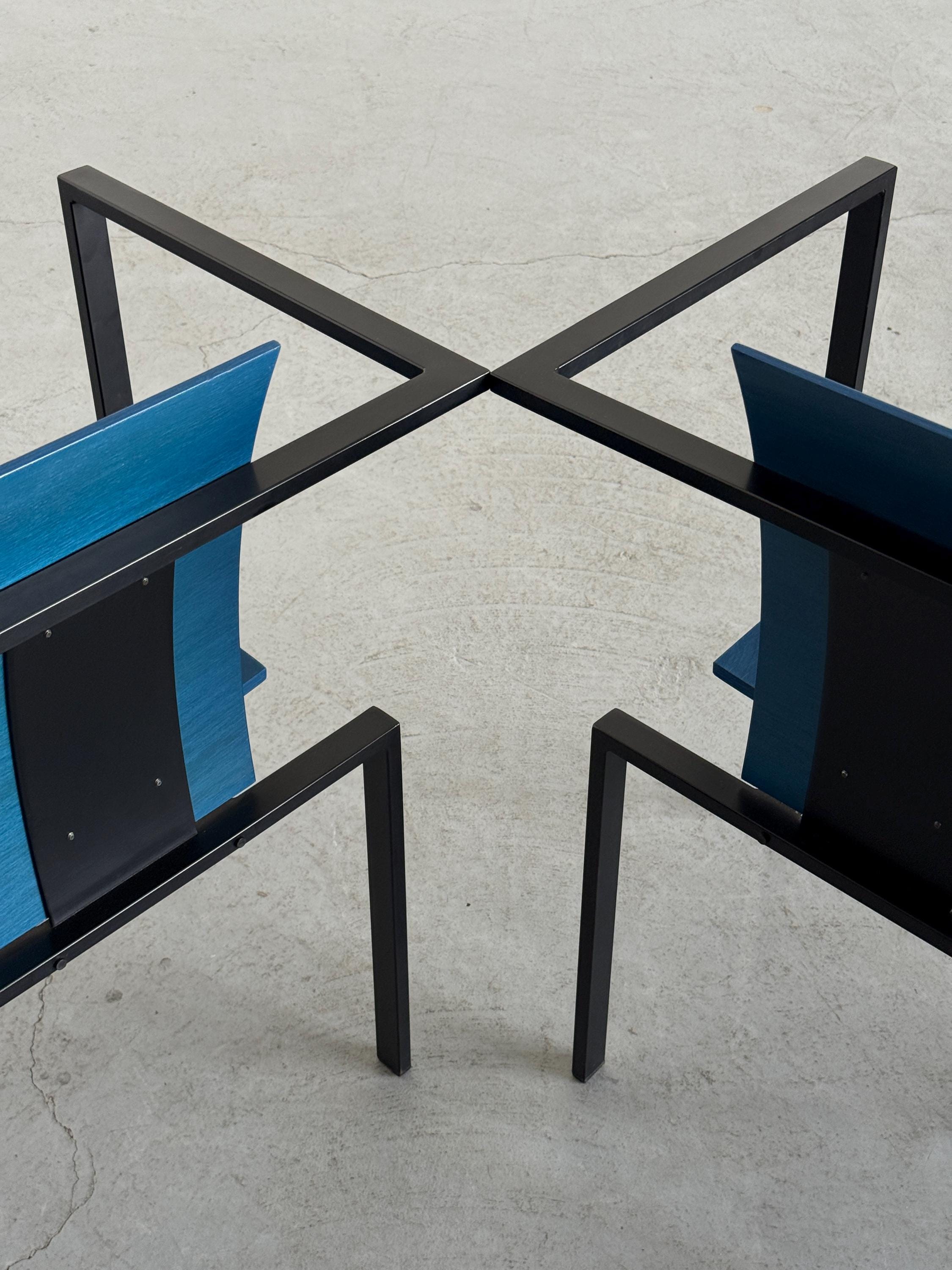 Geometrical Chairs by Karl Friedrich Förster for KFF
