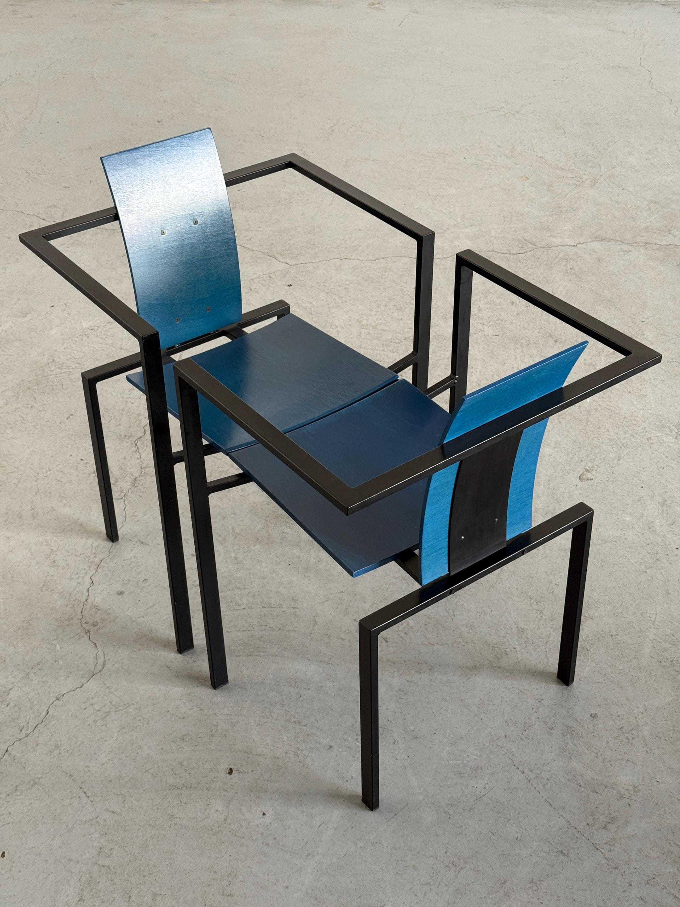 Geometrical Chairs by Karl Friedrich Förster for KFF