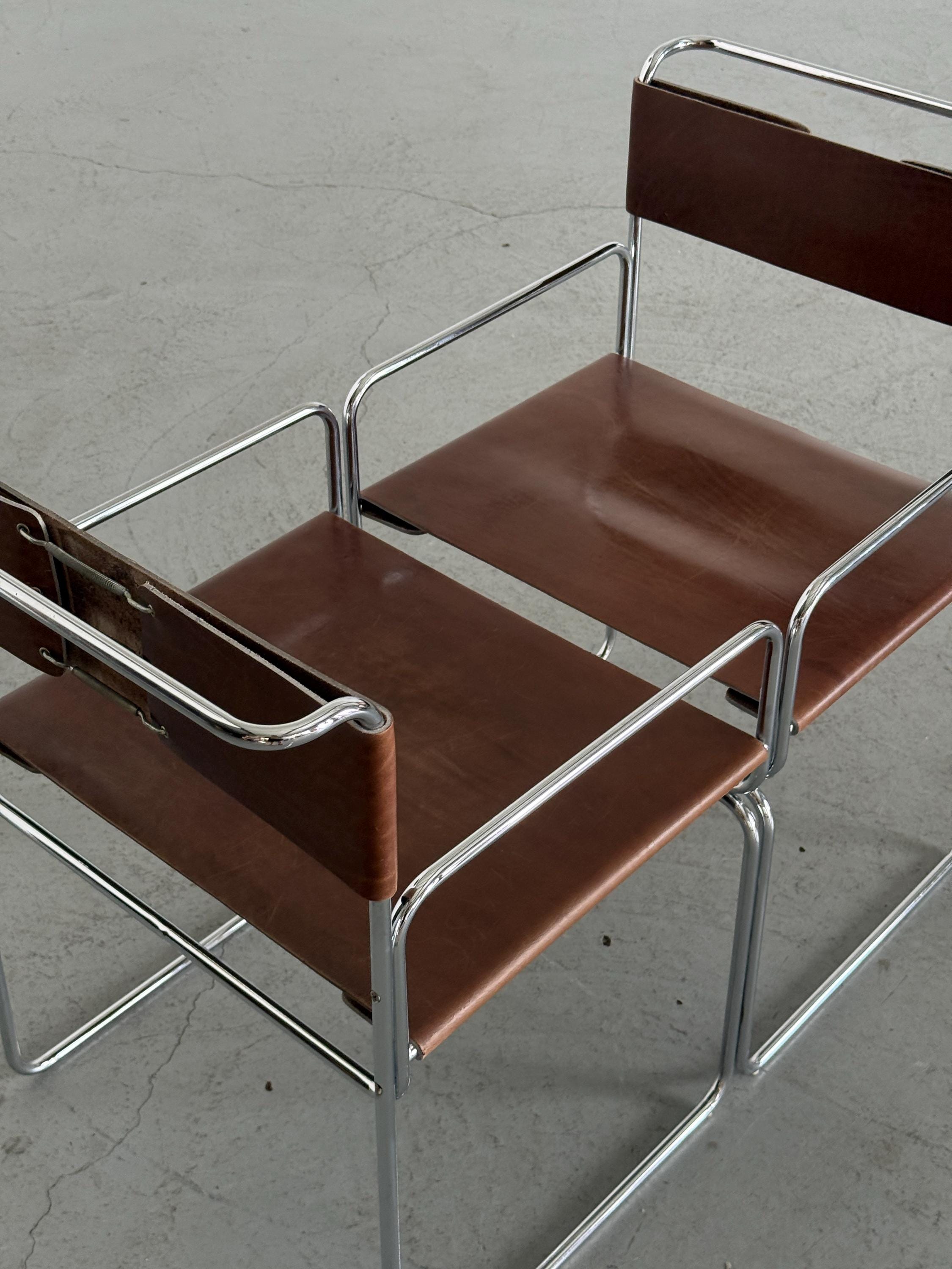 Vintage 'Libellula' Armchairs by Giovanni Carini for Planula