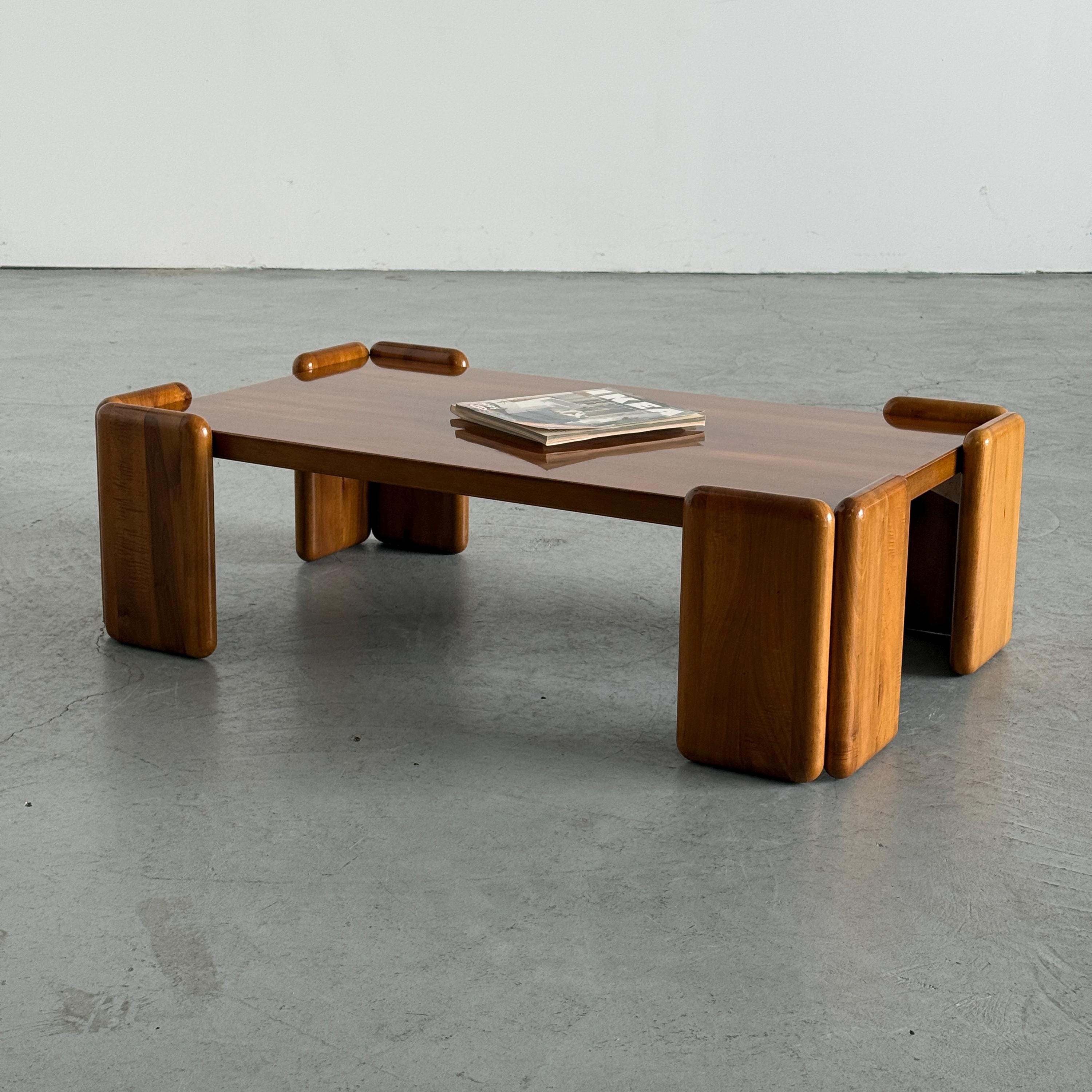 Sapporo Walnut Coffee Table by Mario Marenco for Mobilgirgi