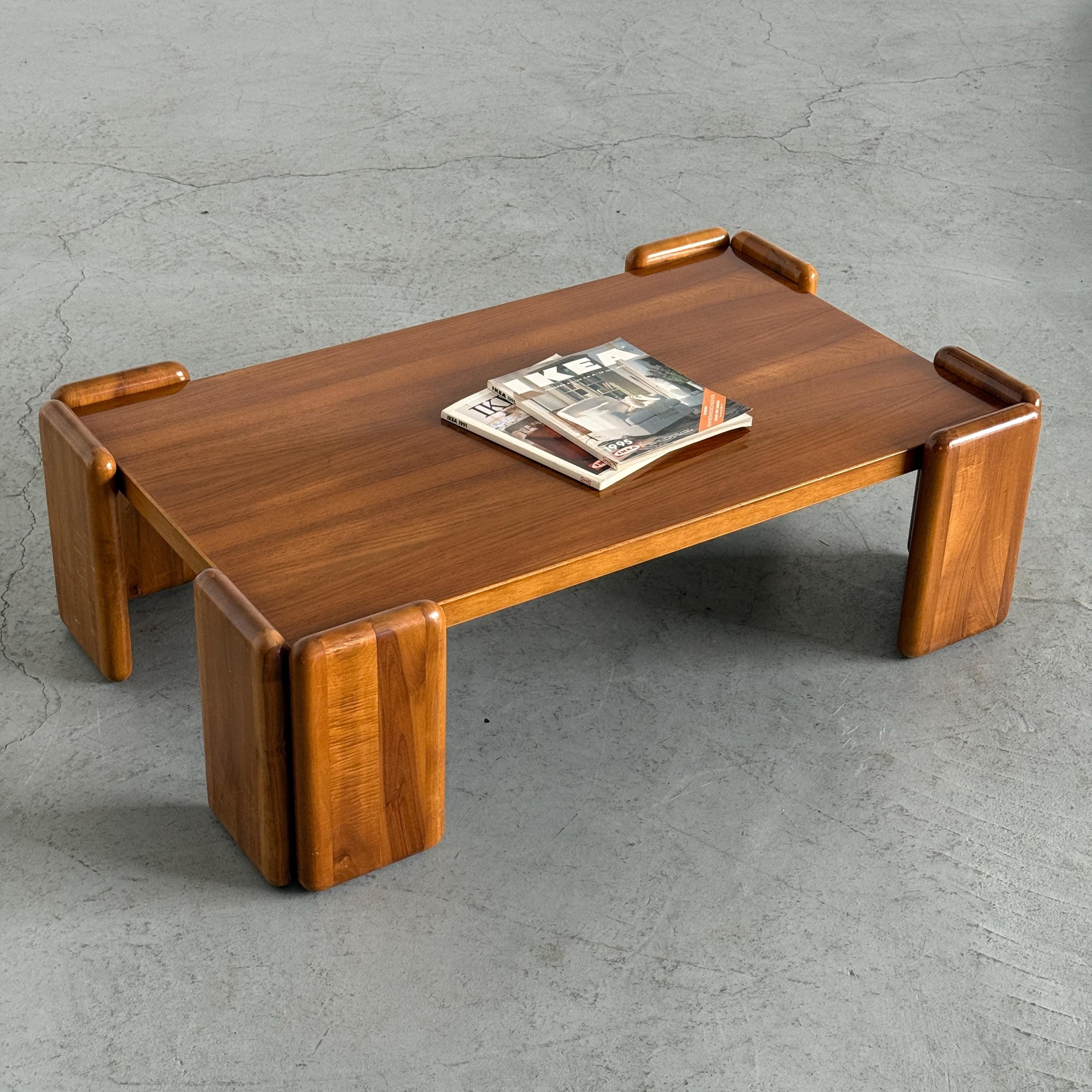 Sapporo Walnut Coffee Table by Mario Marenco for Mobilgirgi