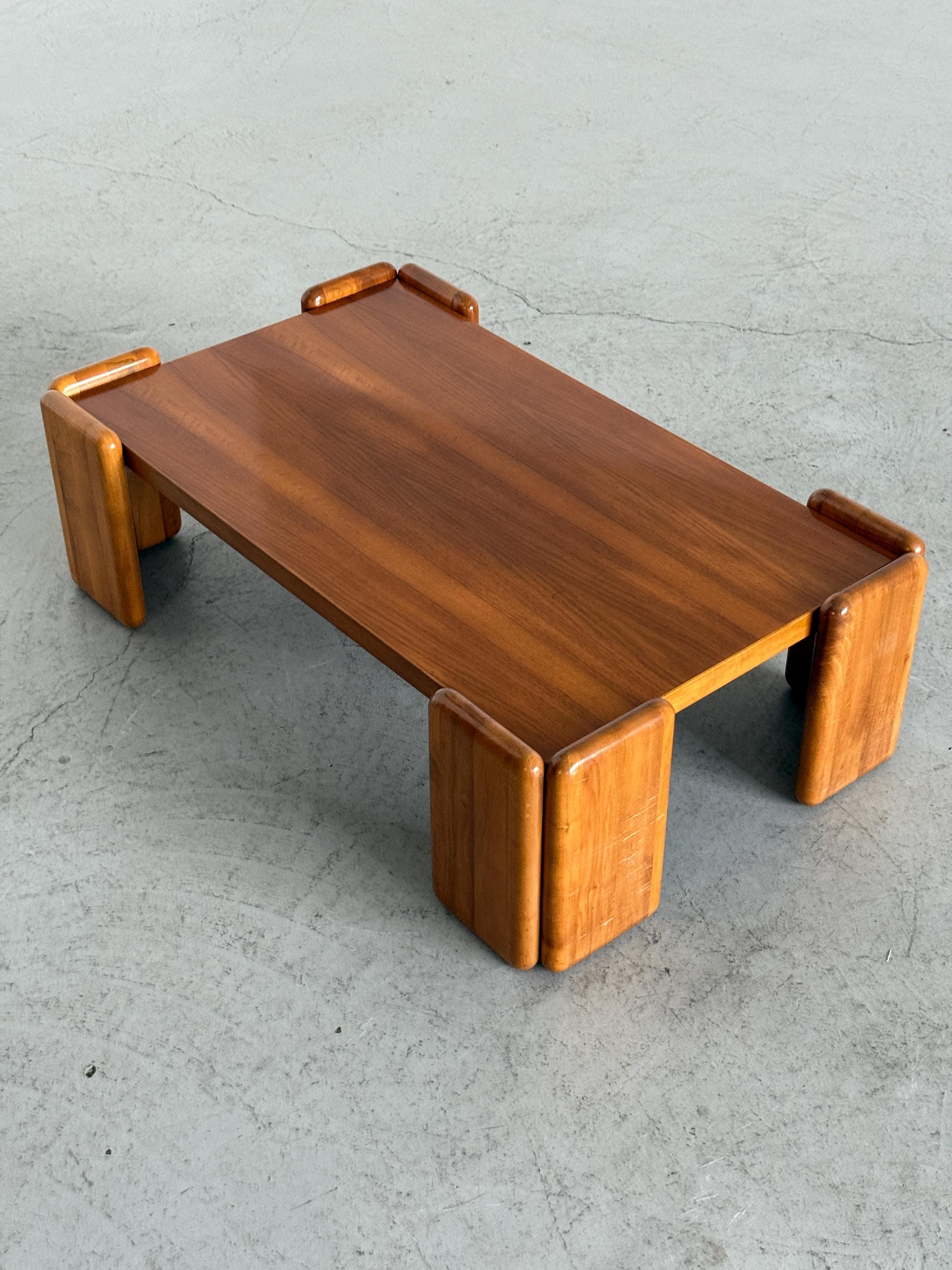 Sapporo Walnut Coffee Table by Mario Marenco for Mobilgirgi
