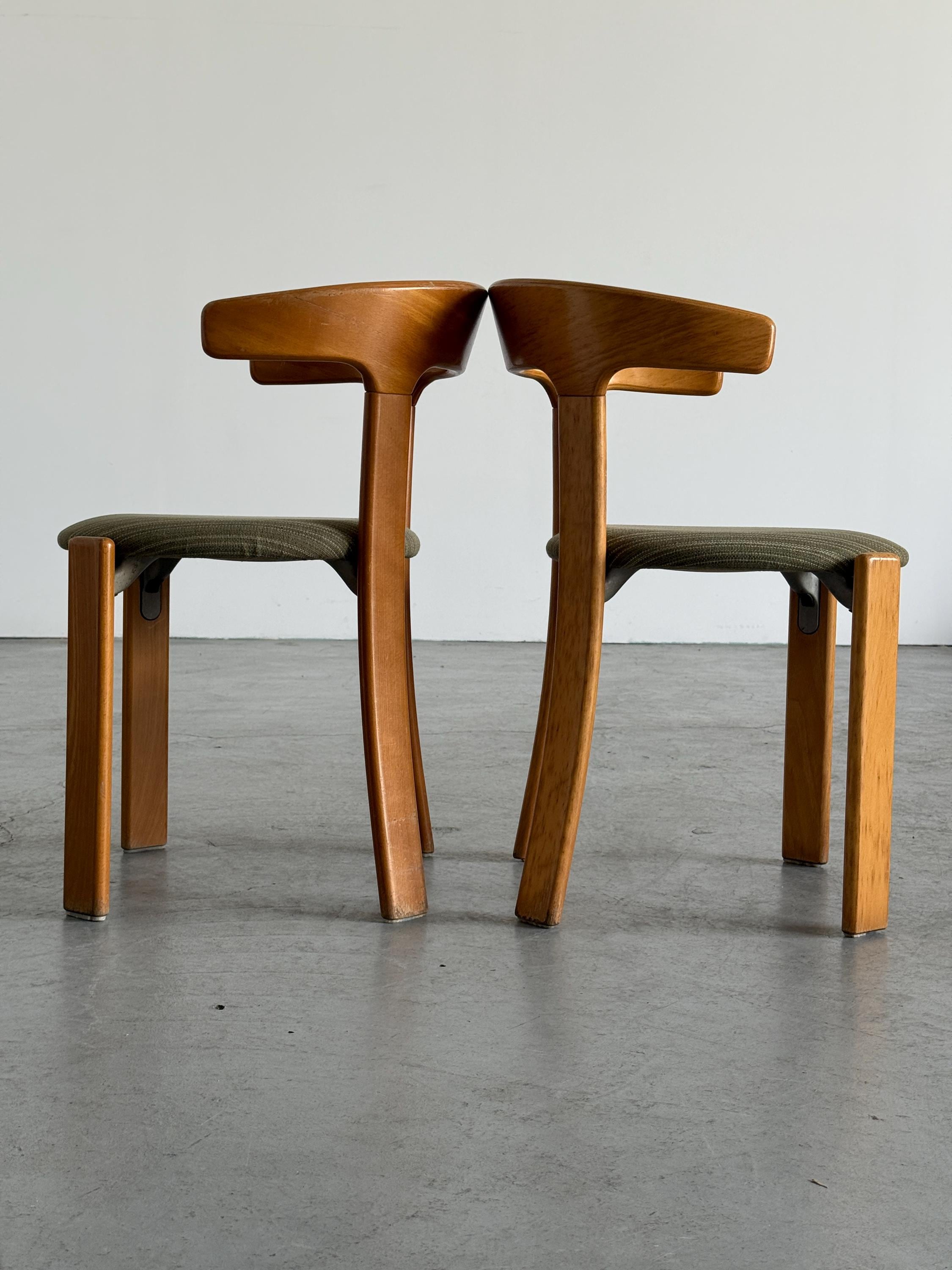 Bruno Rey 'Bull Horn' Dining Chairs for Kusch & Co