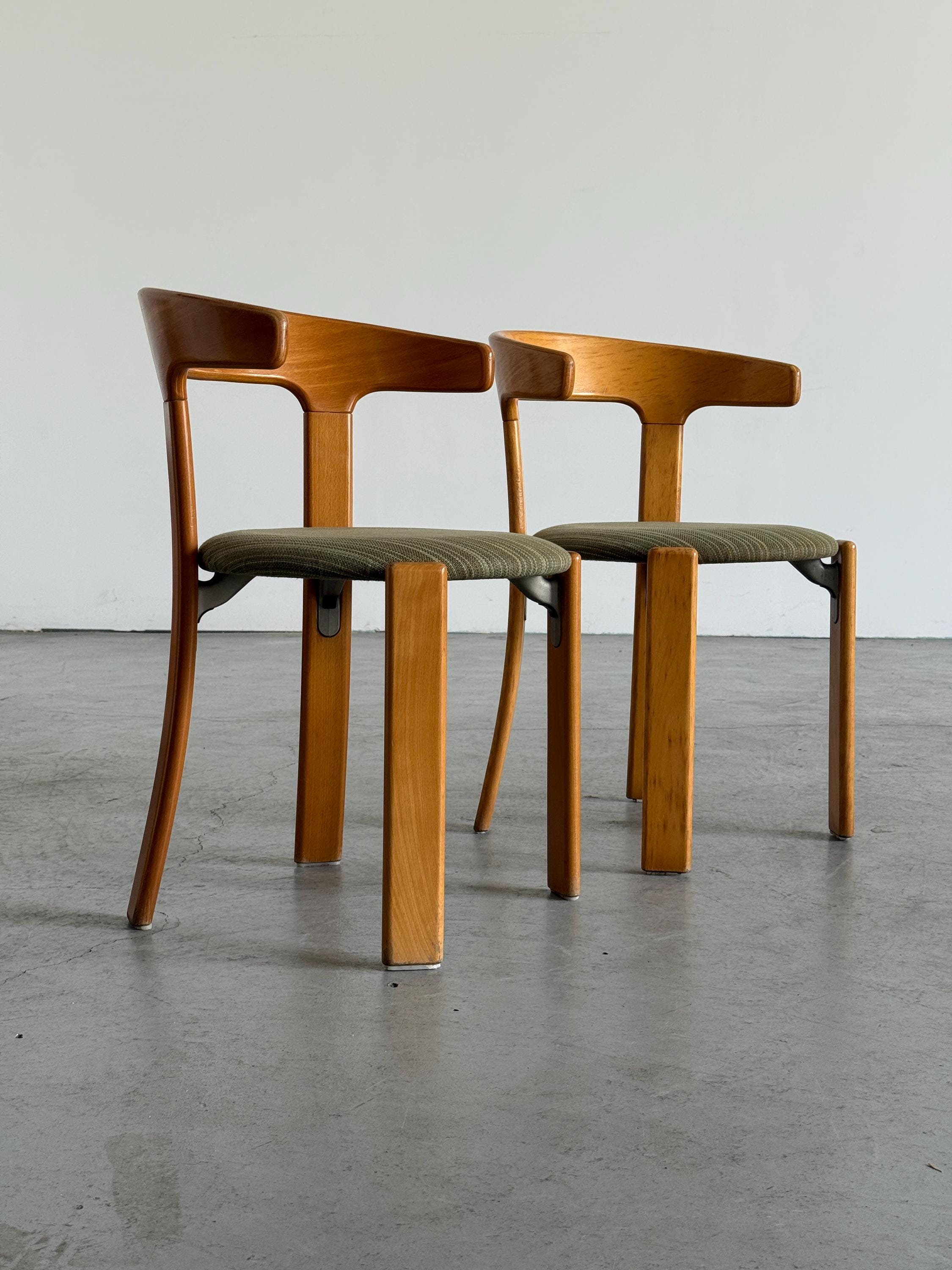 Bruno Rey 'Bull Horn' Dining Chairs for Kusch & Co