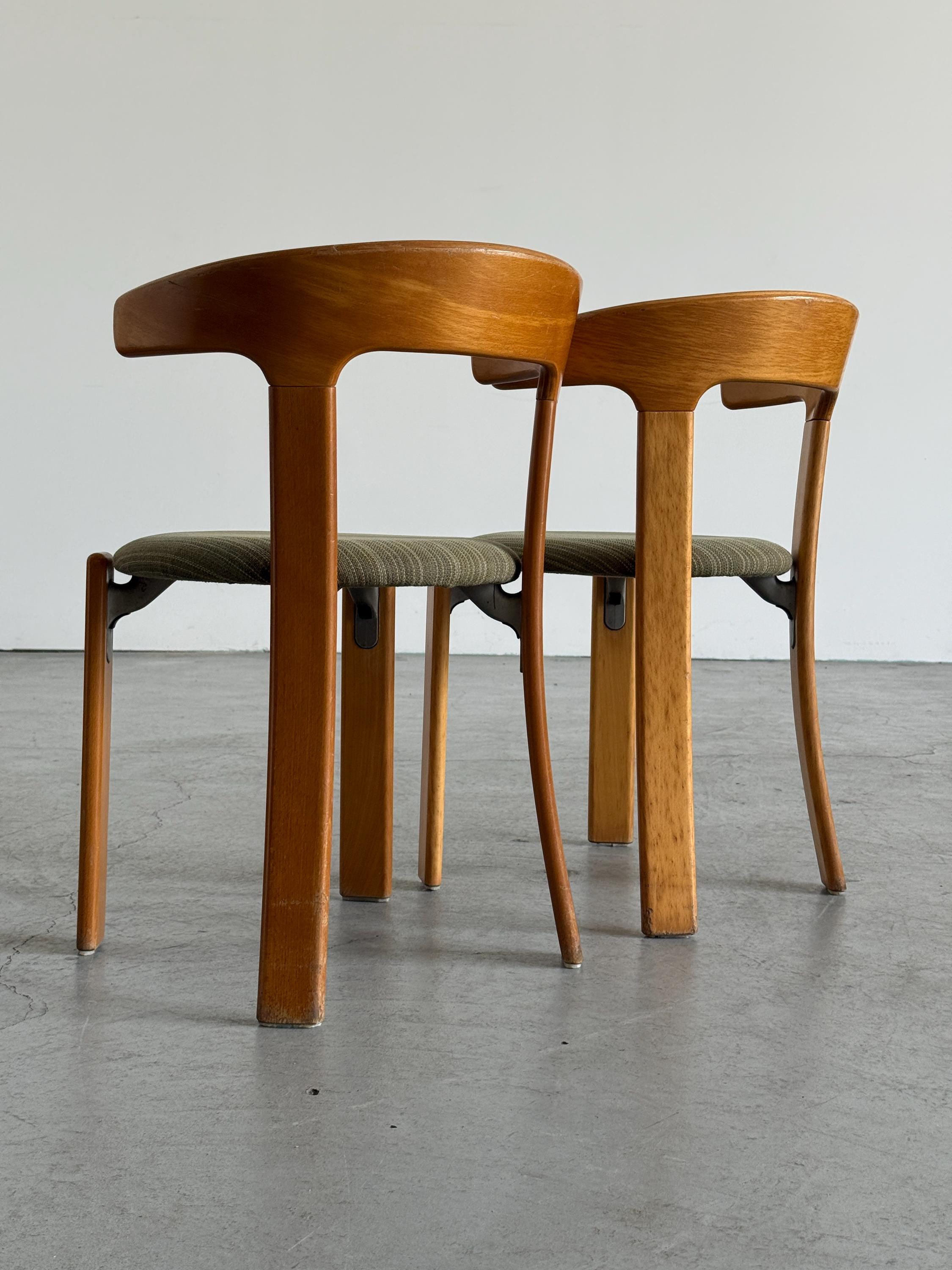 Bruno Rey 'Bull Horn' Dining Chairs for Kusch & Co