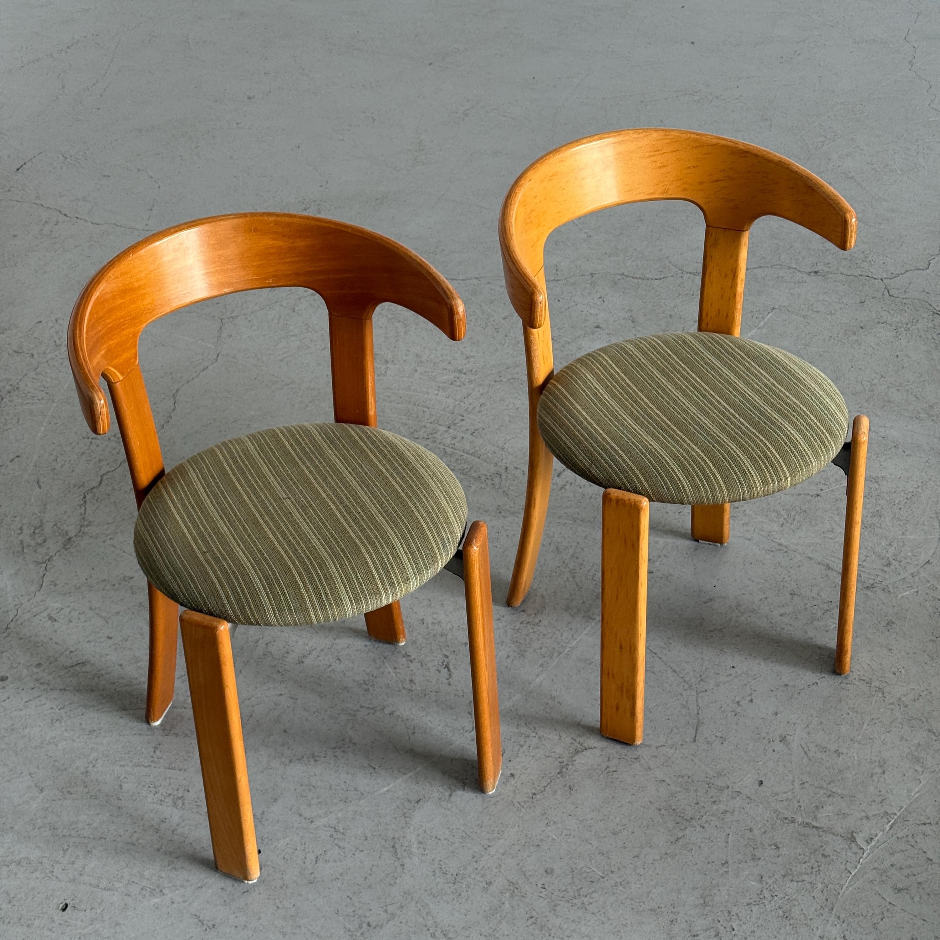 Bruno Rey 'Bull Horn' Dining Chairs for Kusch & Co