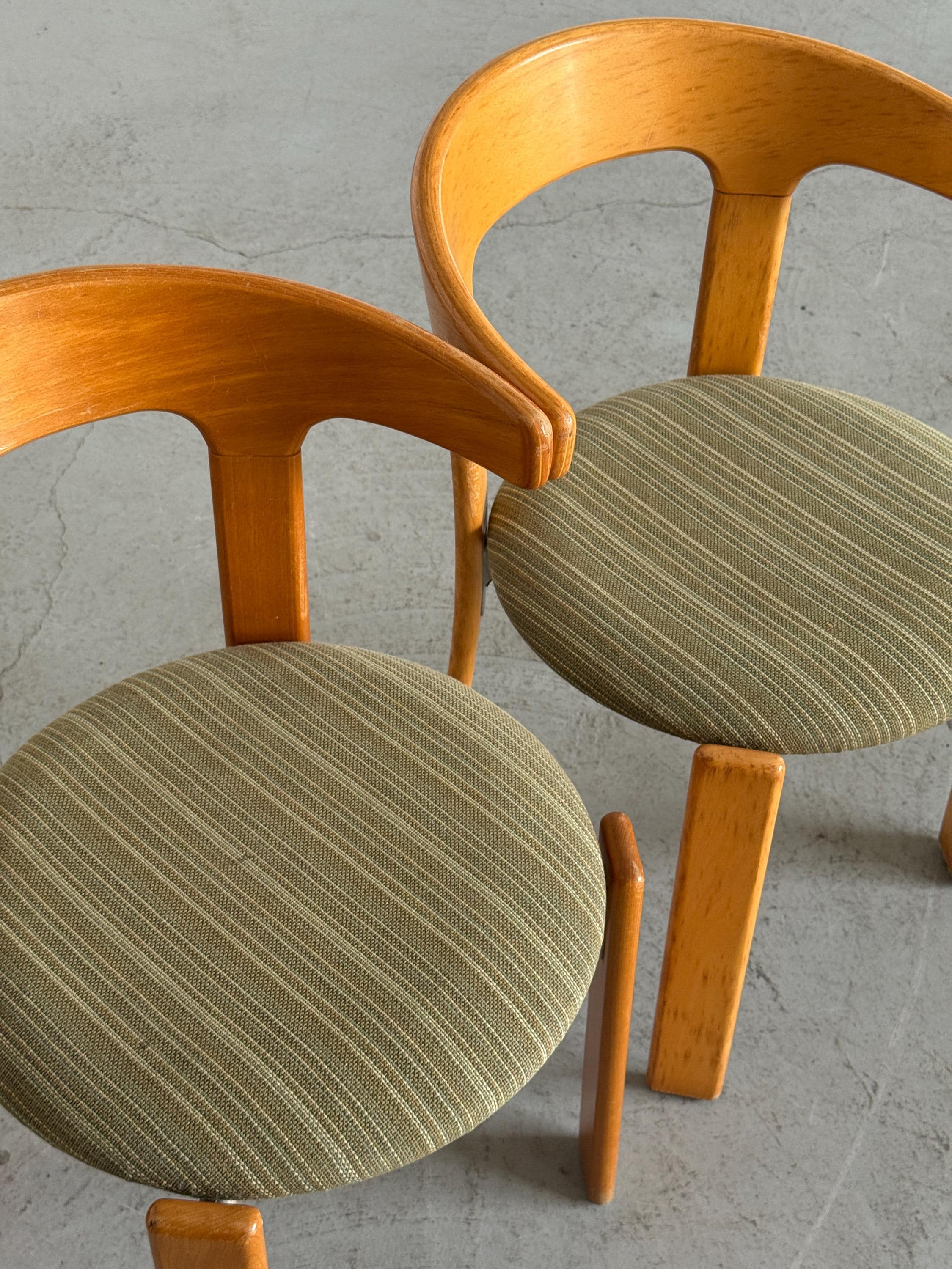 Bruno Rey 'Bull Horn' Dining Chairs for Kusch & Co