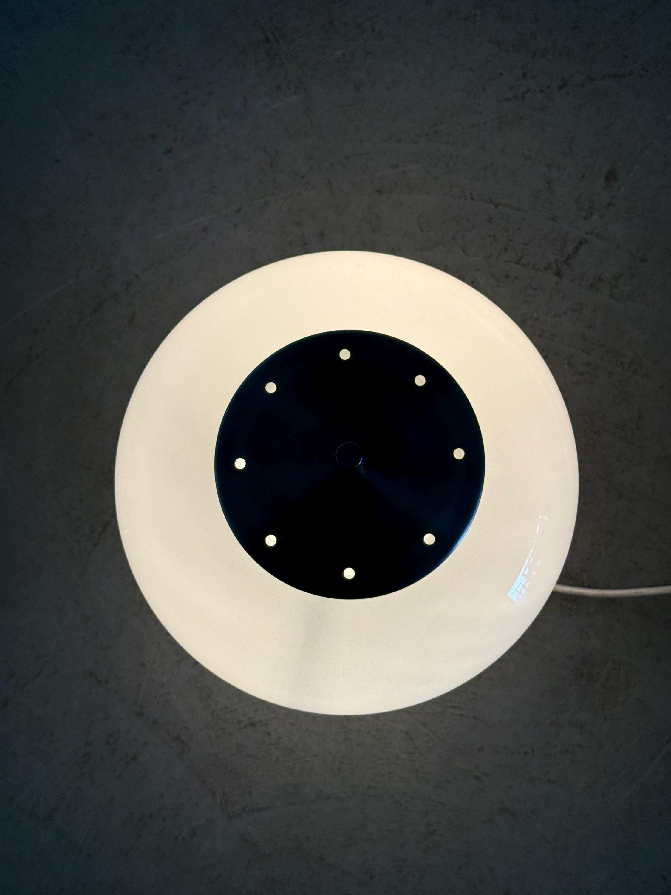Sculptural Opaline Glass Table Lamp