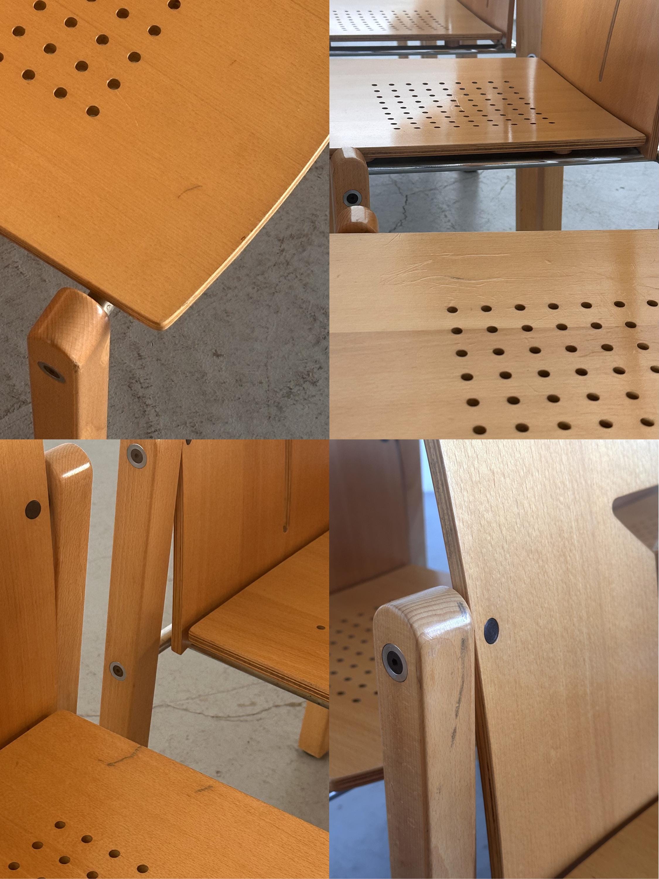 Y-Cut Postmodern Stacking Chair by Dietiker Switzerland
