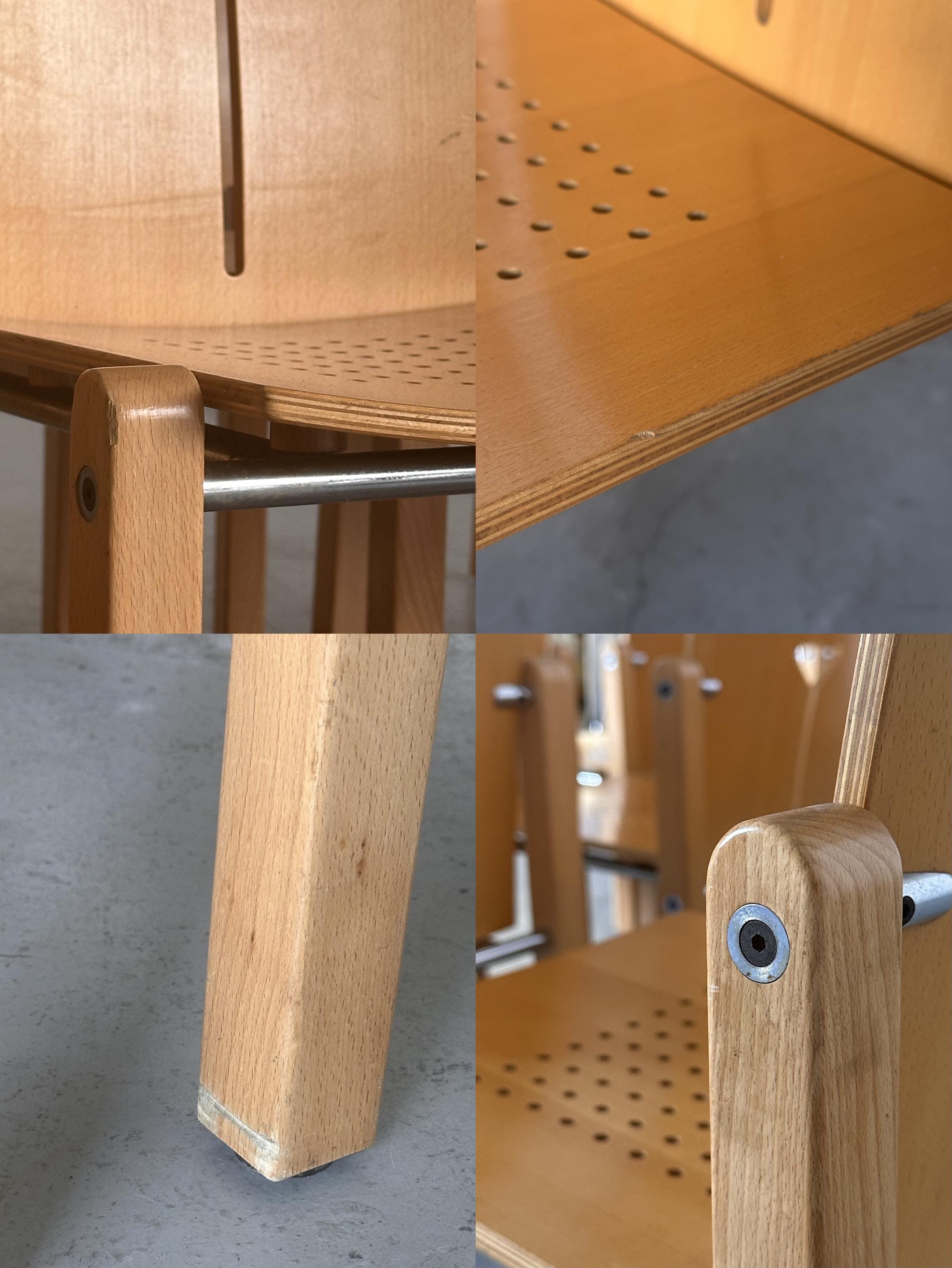 Y-Cut Postmodern Stacking Chair by Dietiker Switzerland